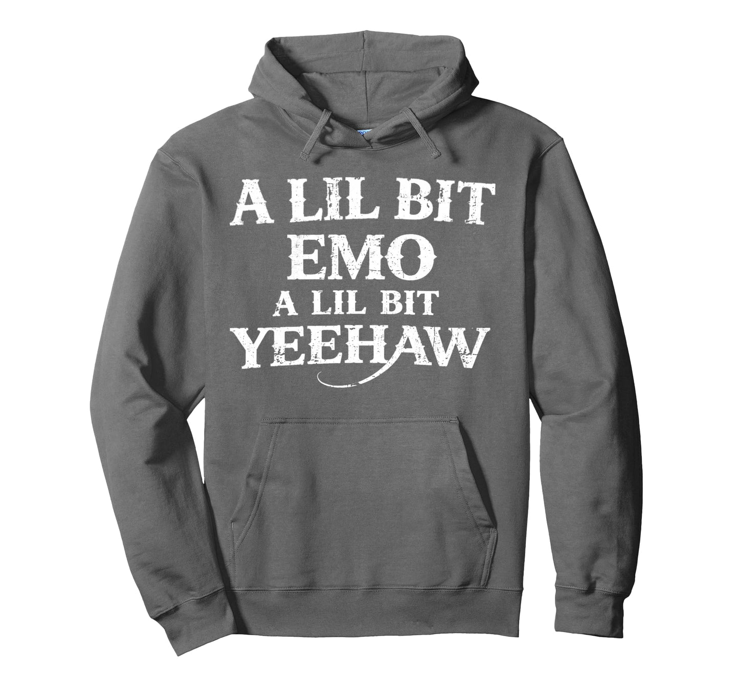 Lil Bit Emo Lil Bit Yeehaw Cowboy Fusion Hoodie - Novelty Apparel Men Women - T-Shirt, Sweatshirt, Hoodie