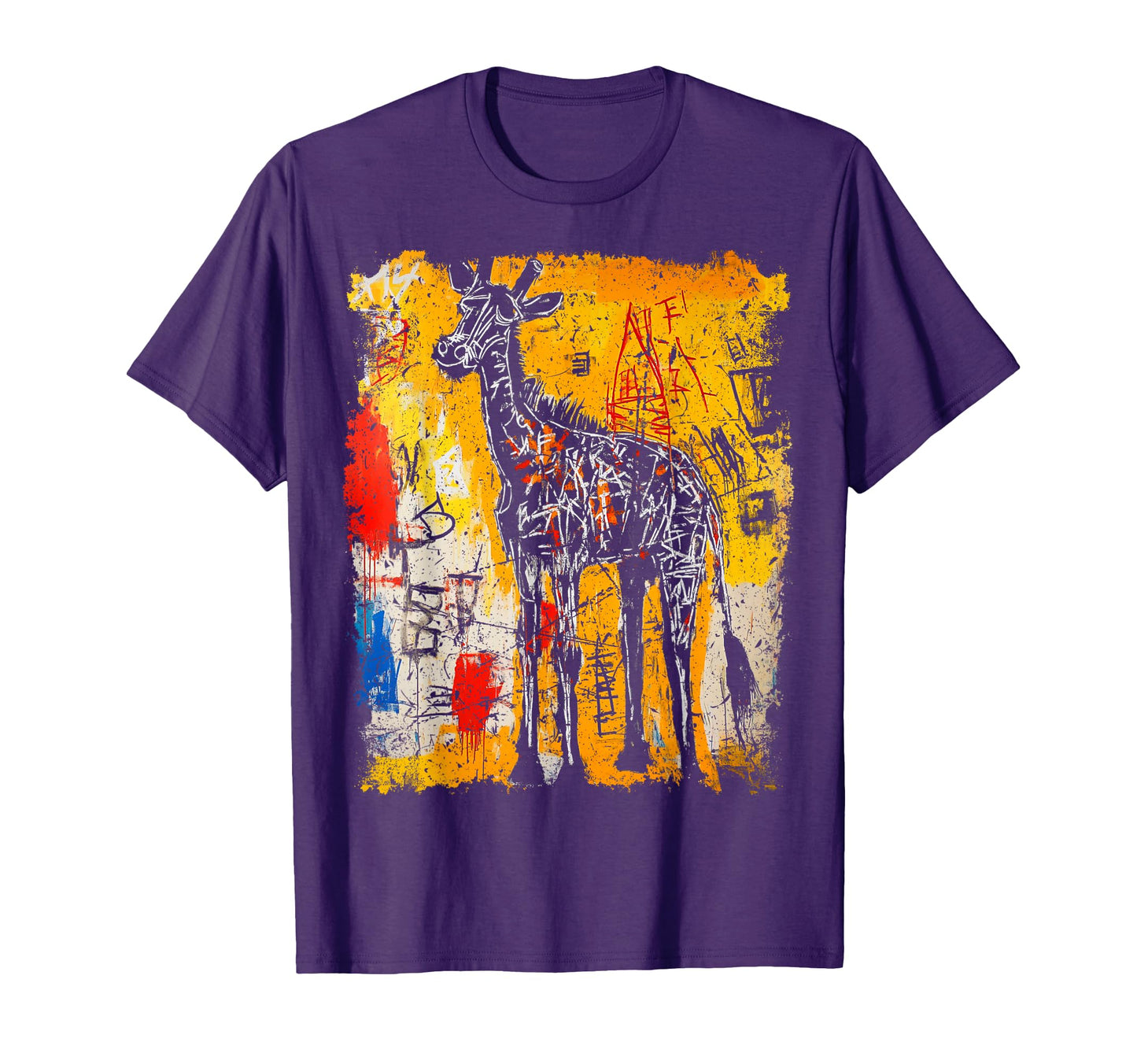 Pop Art Giraffe 90S Graffiti T-Shirt - Fun Novelty Design Men Women - T-Shirt, Sweatshirt, Hoodie
