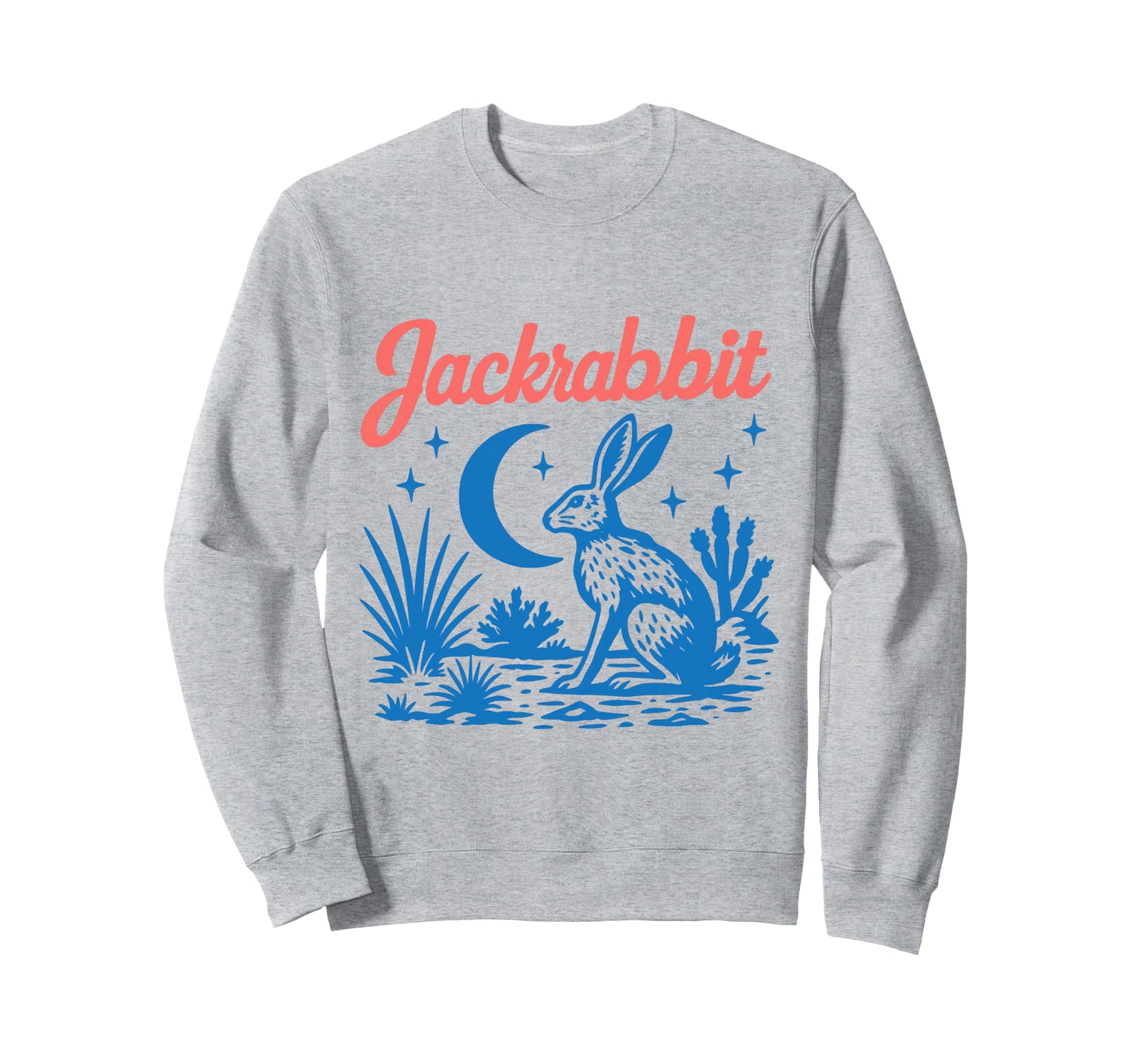 Jackrabbit Vibe Western Aesthetic Rabbit Sweatshirt - Trendy Graphic Unisex - T-Shirt, Sweatshirt, Hoodie