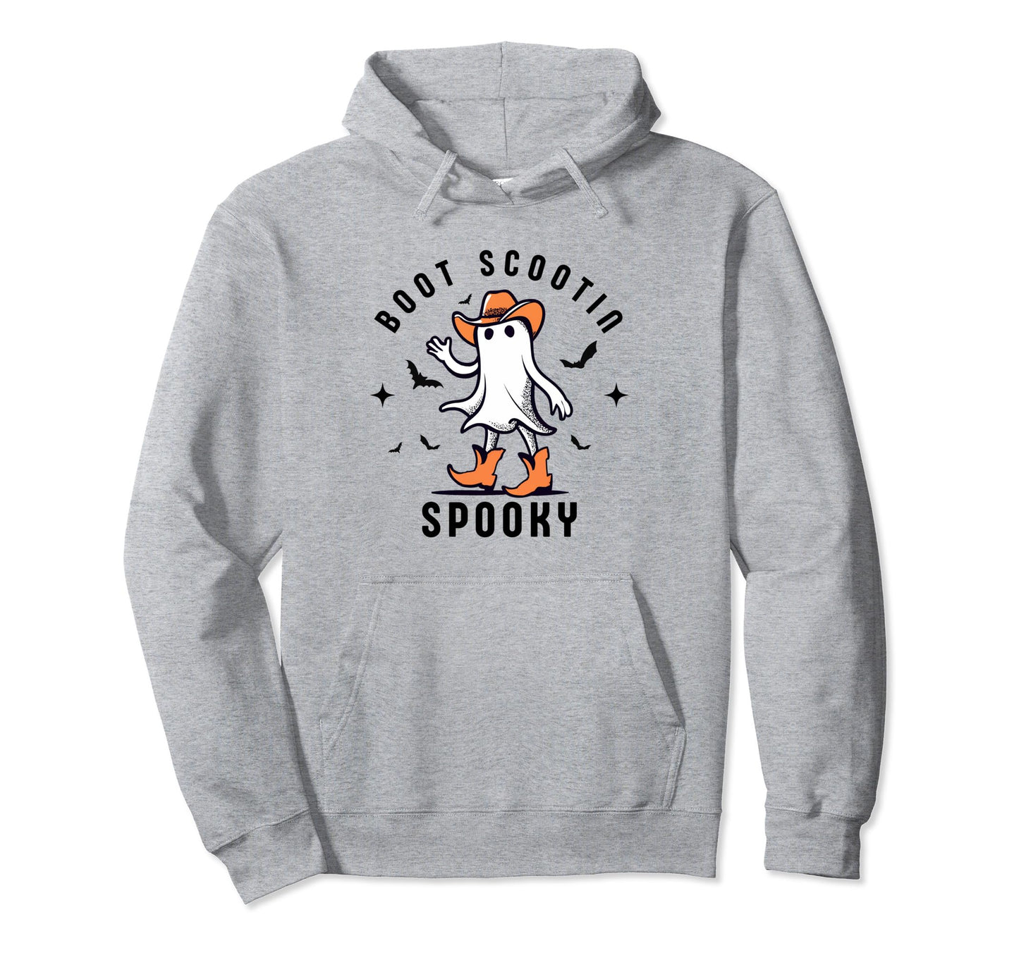 Western Halloween Cowboy Ghost Boot Hoodie - Custom Art Print Men Women - T-Shirt, Sweatshirt, Hoodie