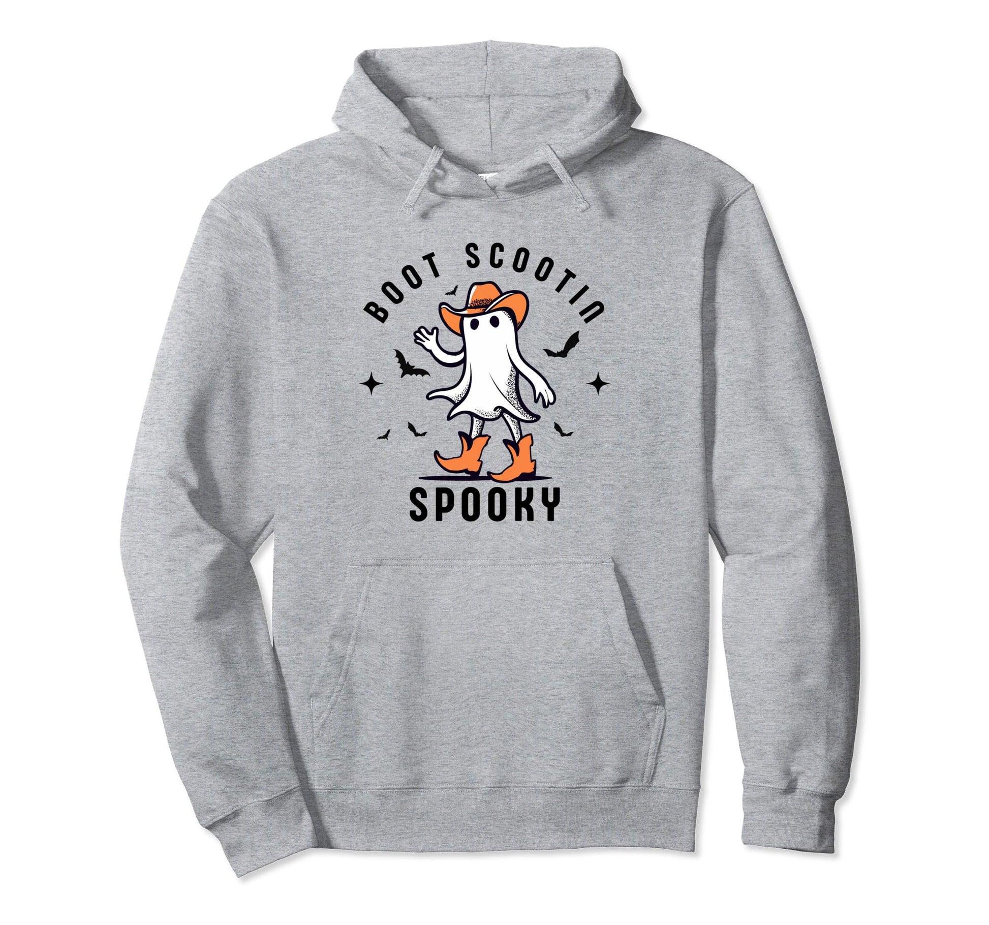 Western Halloween Cowboy Ghost Boot Hoodie - Custom Art Print Men Women - T-Shirt, Sweatshirt, Hoodie