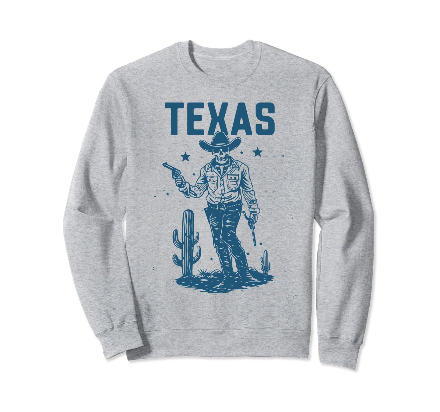 Texas Skeleton Cowboy Gunslinger Sweatshirt - Novelty Apparel Men Women - T-Shirt, Sweatshirt, Hoodie