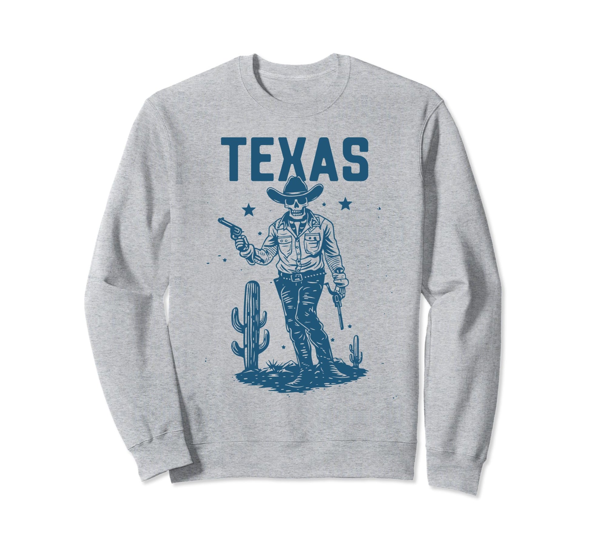 Texas Skeleton Cowboy Gunslinger Sweatshirt - Novelty Apparel Men Women - T-Shirt, Sweatshirt, Hoodie