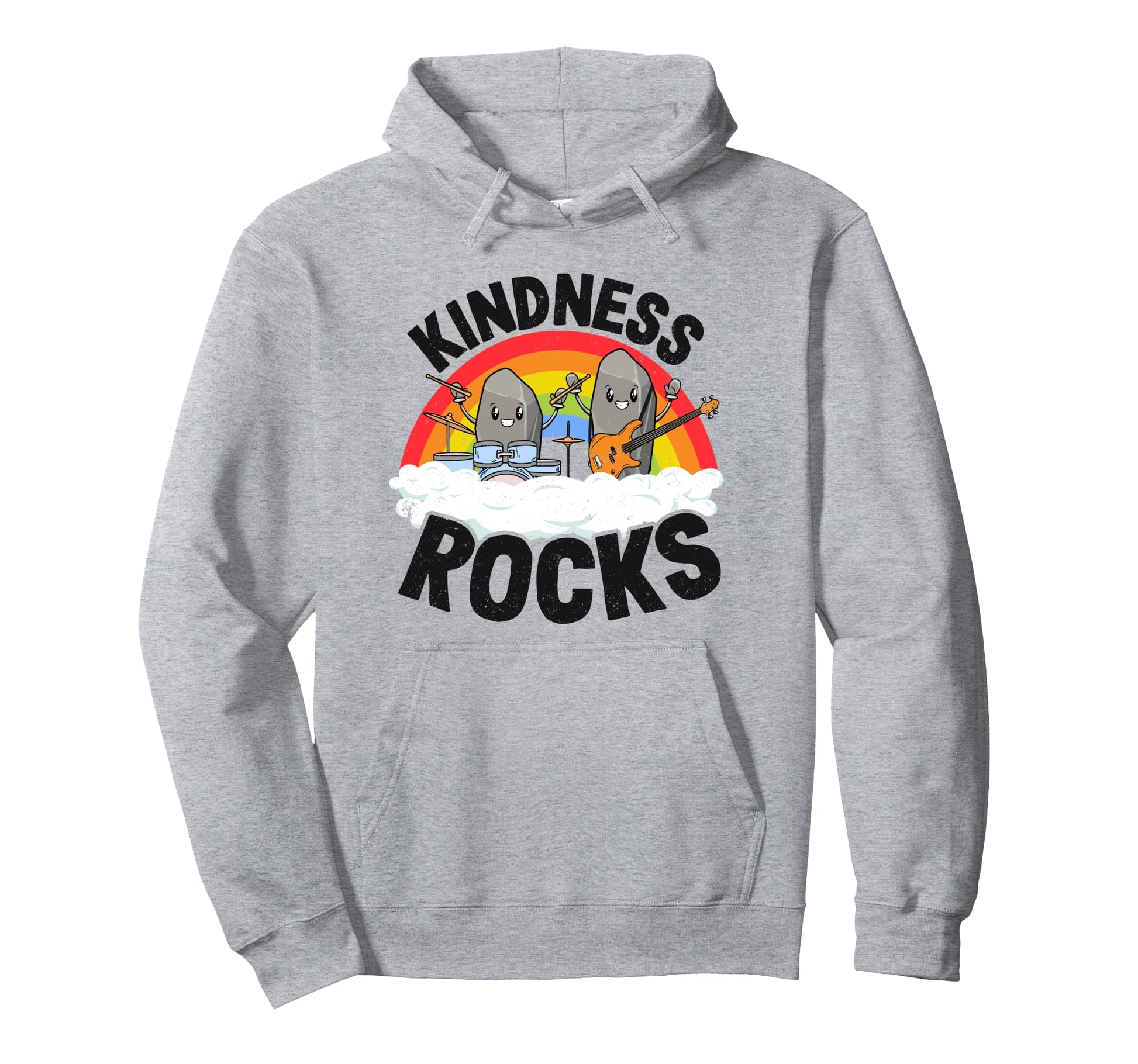 Anti Bullying Rainbow Hippie Hoodie - Casual Everyday Wear for Adults - T-Shirt, Sweatshirt, Hoodie