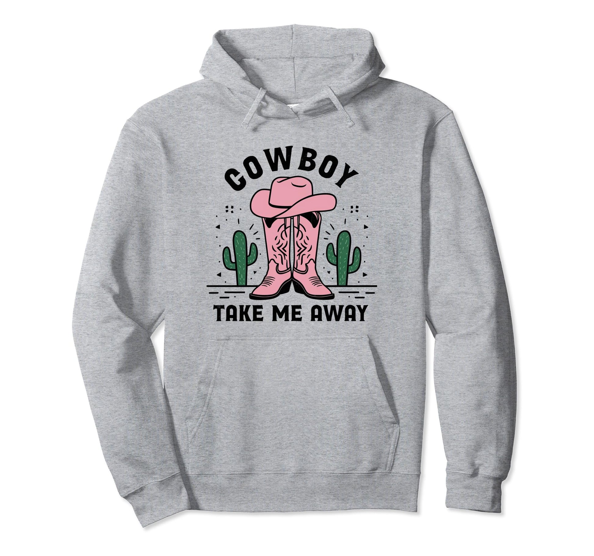 Cowboy Take Me Away Cowboy Hat Hoodie - Streetwear Style for Adults - T-Shirt, Sweatshirt, Hoodie