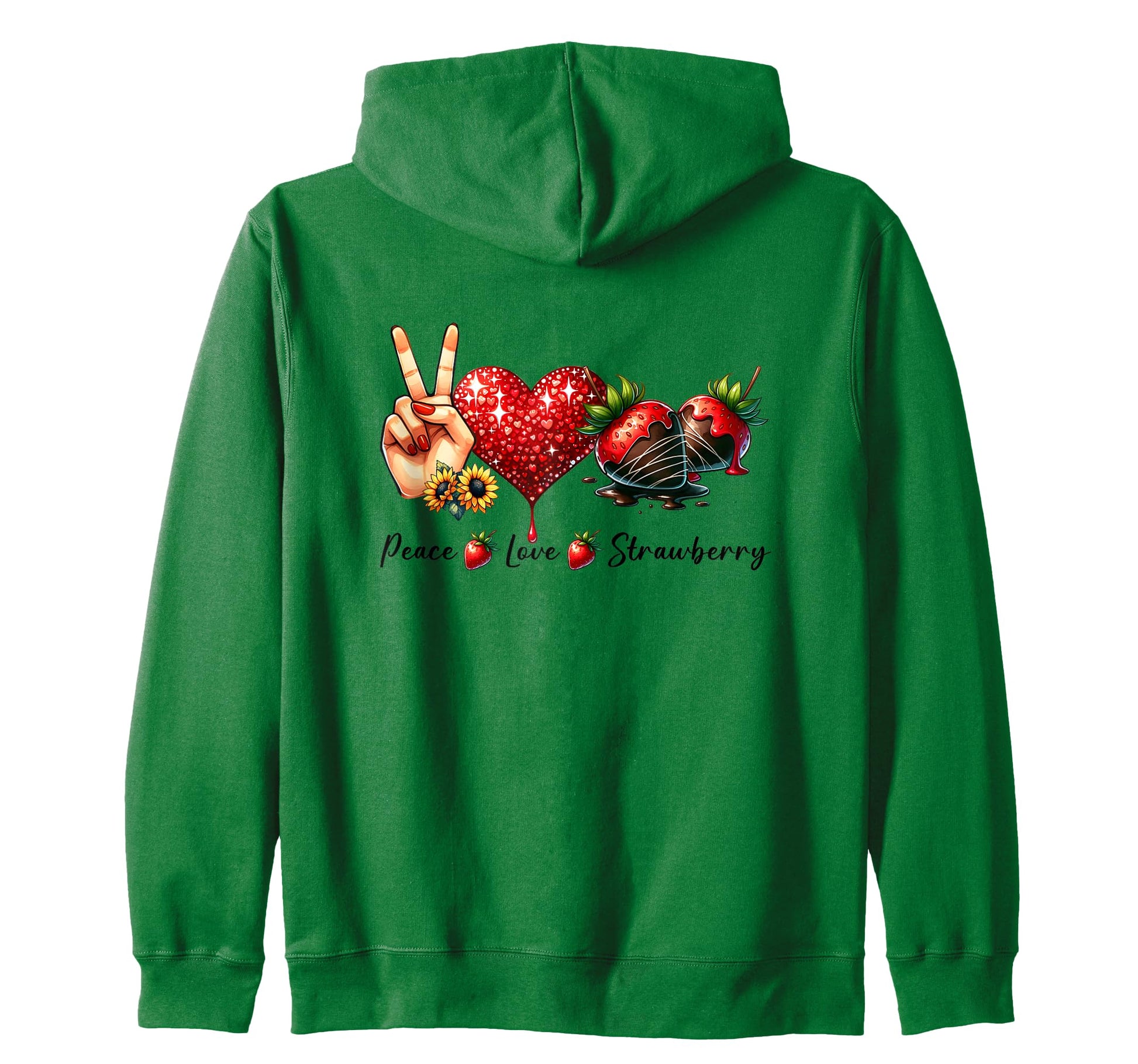 Peace Love Strawberry Festival Sweatshirt - Streetwear Style for Adults - T-Shirt, Sweatshirt, Hoodie