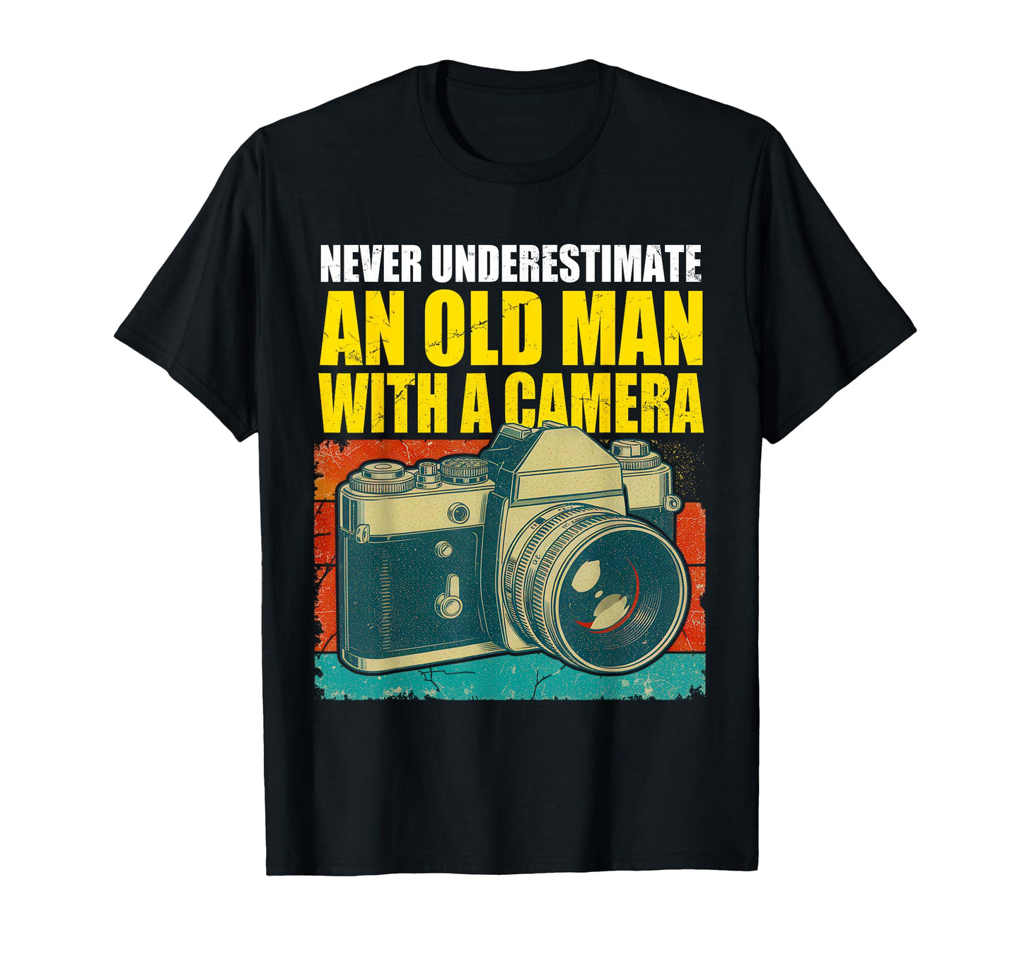 Old Camera Funny Photographer Gift T-Shirt - Trendy Graphic for Adults - T-Shirt, Sweatshirt, Hoodie