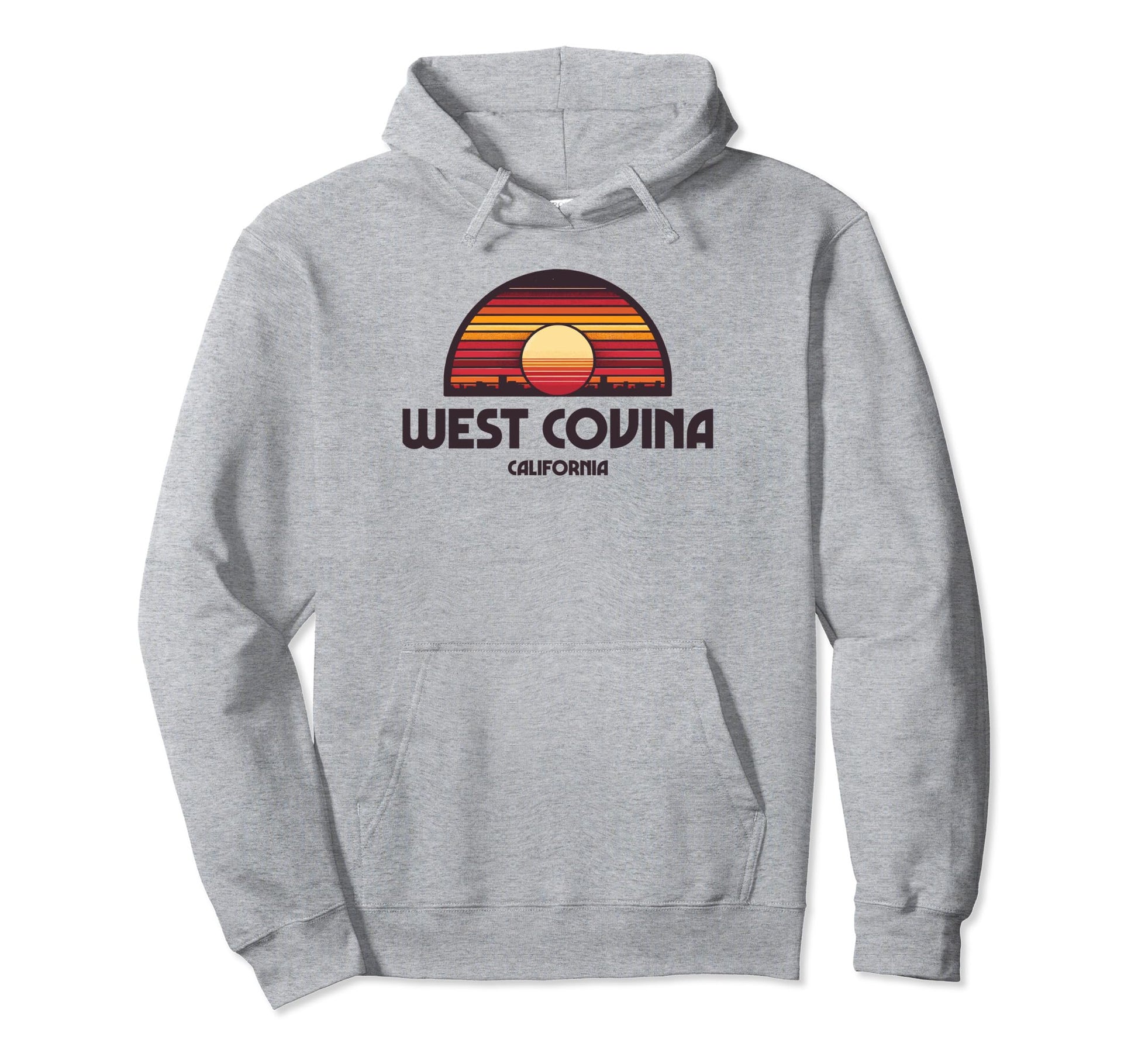 West Covina California Sunset Inspired Hoodie - Graphic Print for Adults - T-Shirt, Sweatshirt, Hoodie