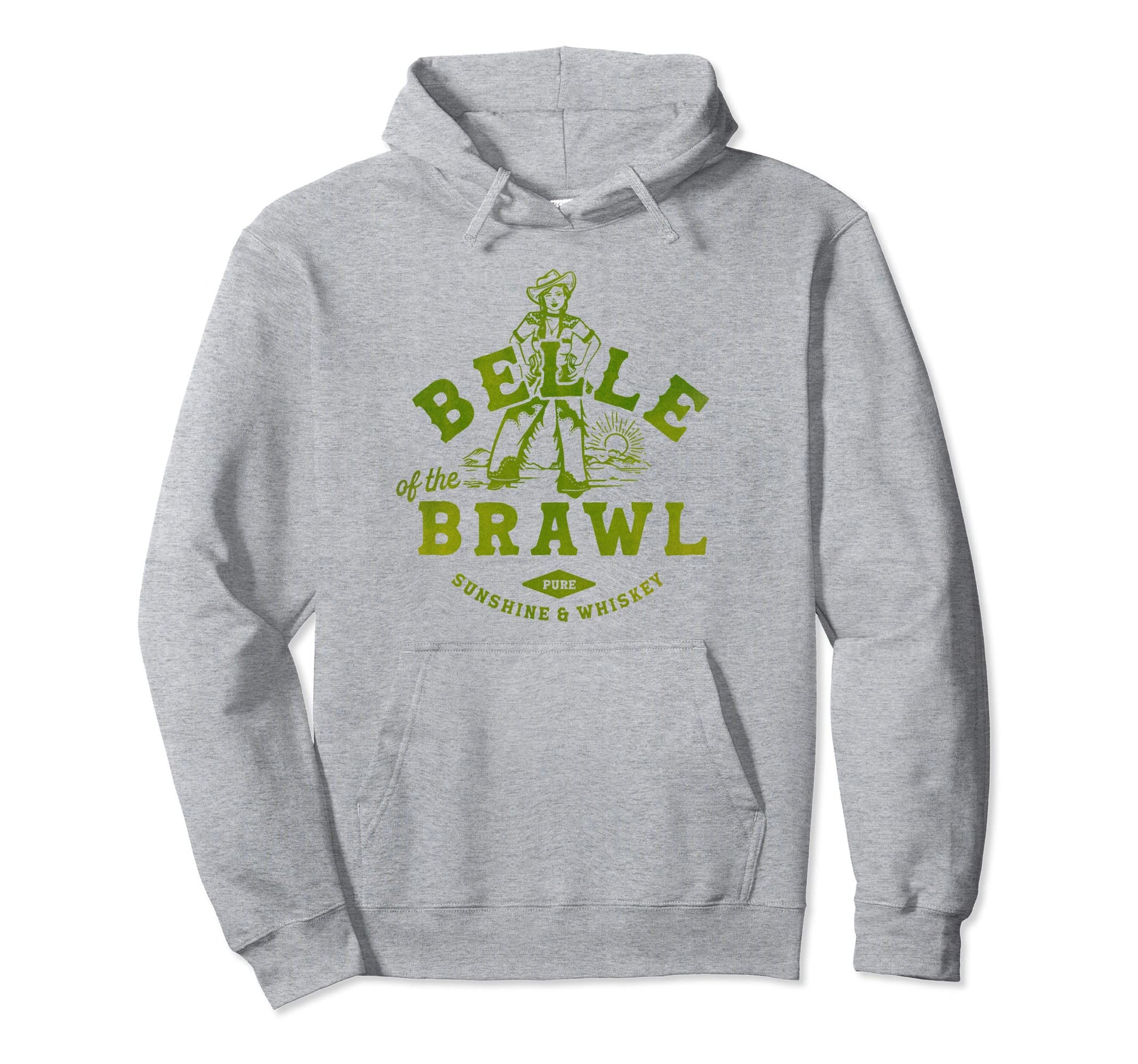 Belle Brawl Sassy Texas Western Cowgirl Hoodie - Unique Graphic Men Women - T-Shirt, Sweatshirt, Hoodie
