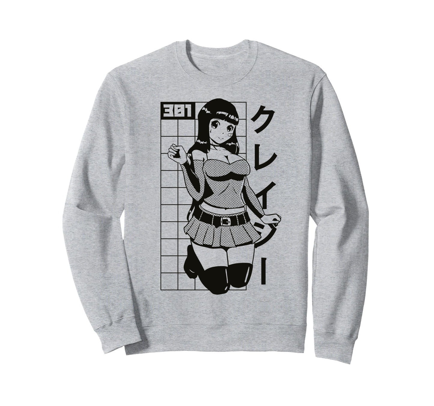 Cyberpunk Anime Aesthetic Japanese Sweatshirt - Novelty Apparel for Adults - T-Shirt, Sweatshirt, Hoodie