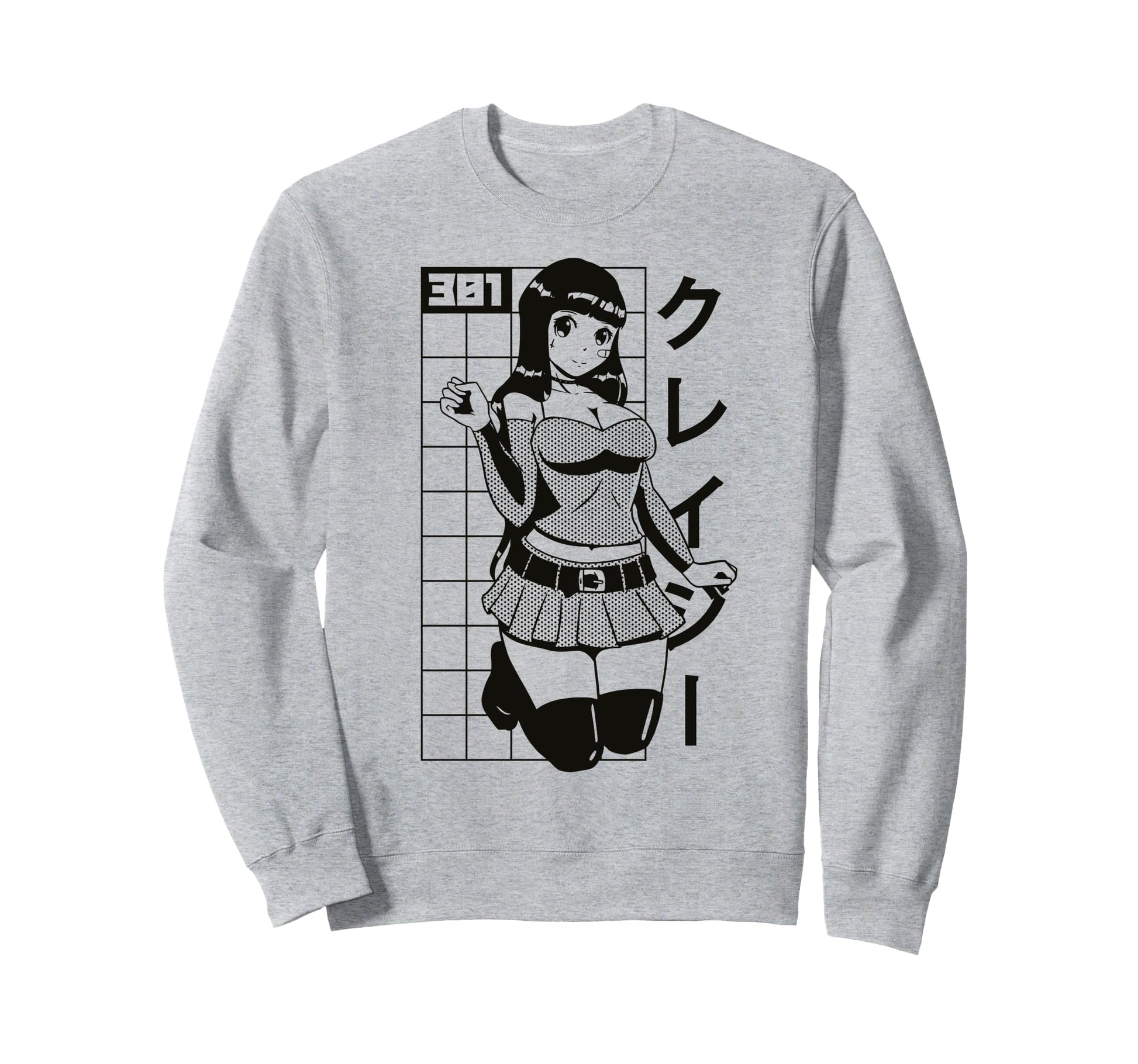 Cyberpunk Anime Aesthetic Japanese Sweatshirt - Novelty Apparel for Adults - T-Shirt, Sweatshirt, Hoodie