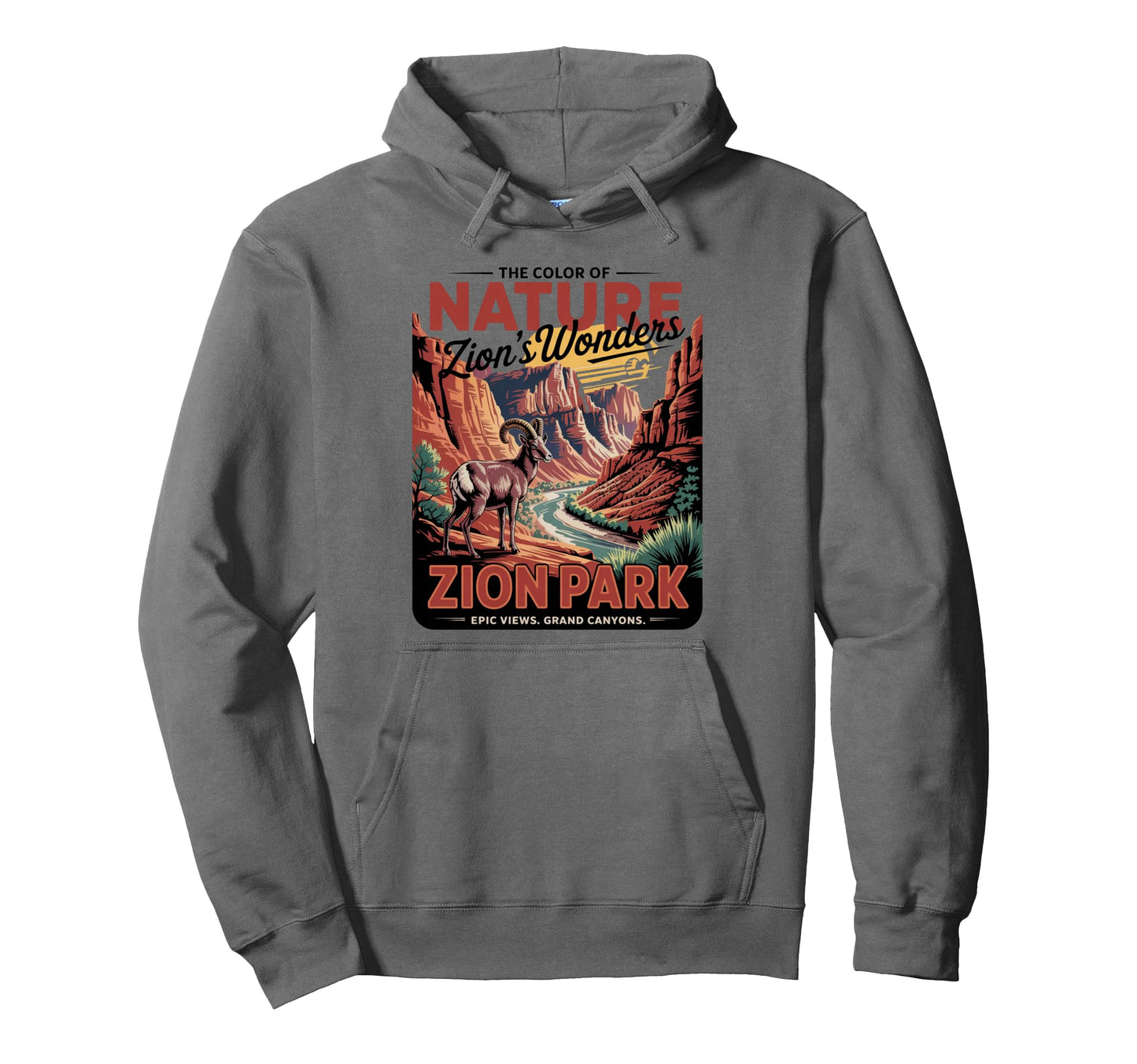 Climb Red Rocks Zion National Park Hoodie - Trendy Graphic Unisex - T-Shirt, Sweatshirt, Hoodie