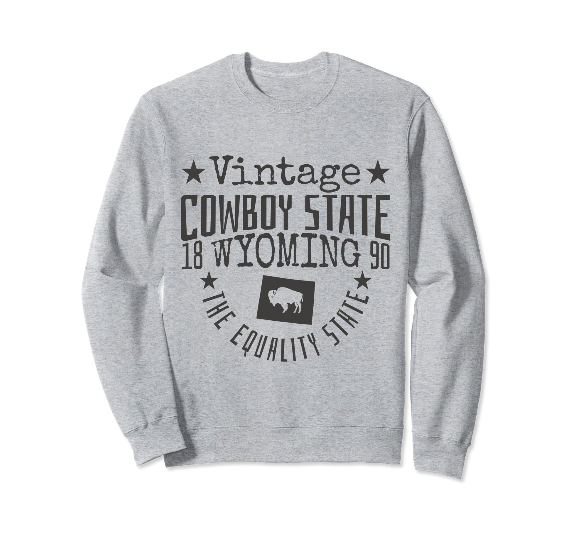 Wyoming Equality State Est Sweatshirt - Casual Everyday Wear for Adults - T-Shirt, Sweatshirt, Hoodie