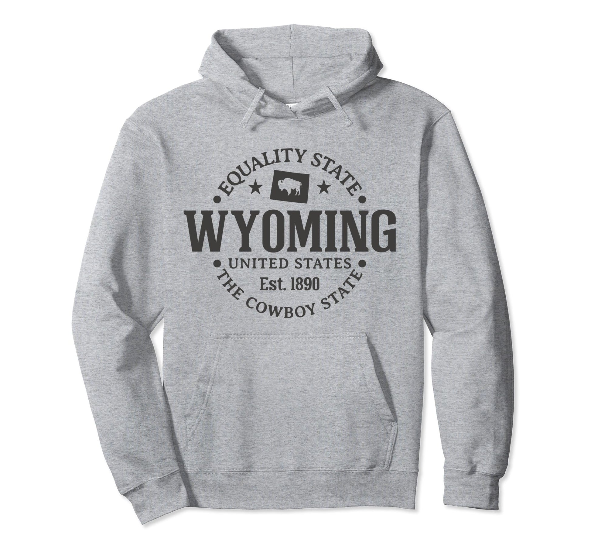 Wyoming Equality State Est 1890 Hoodie - Fun Novelty Design Men Women - T-Shirt, Sweatshirt, Hoodie