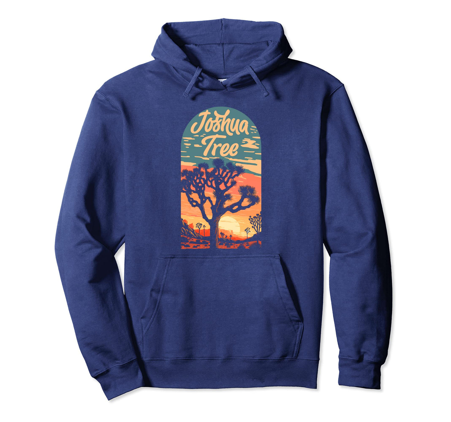 Joshua Tree Sunset National Park 80S Hoodie - Novelty Apparel Unisex - T-Shirt, Sweatshirt, Hoodie