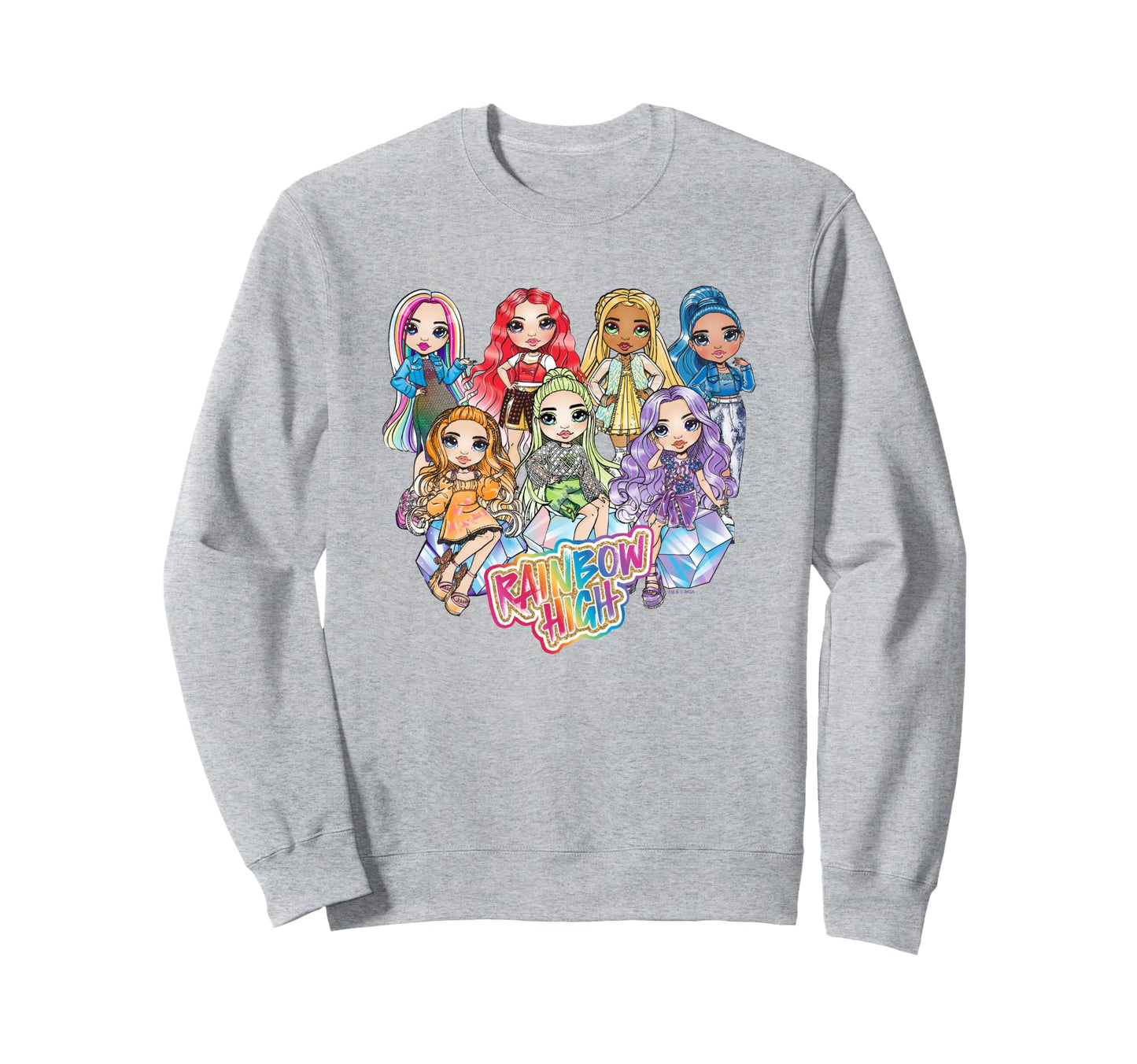 Rainbow High Colorful Friends Group Sweatshirt - Novelty Apparel Unisex - T-Shirt, Sweatshirt, Hoodie