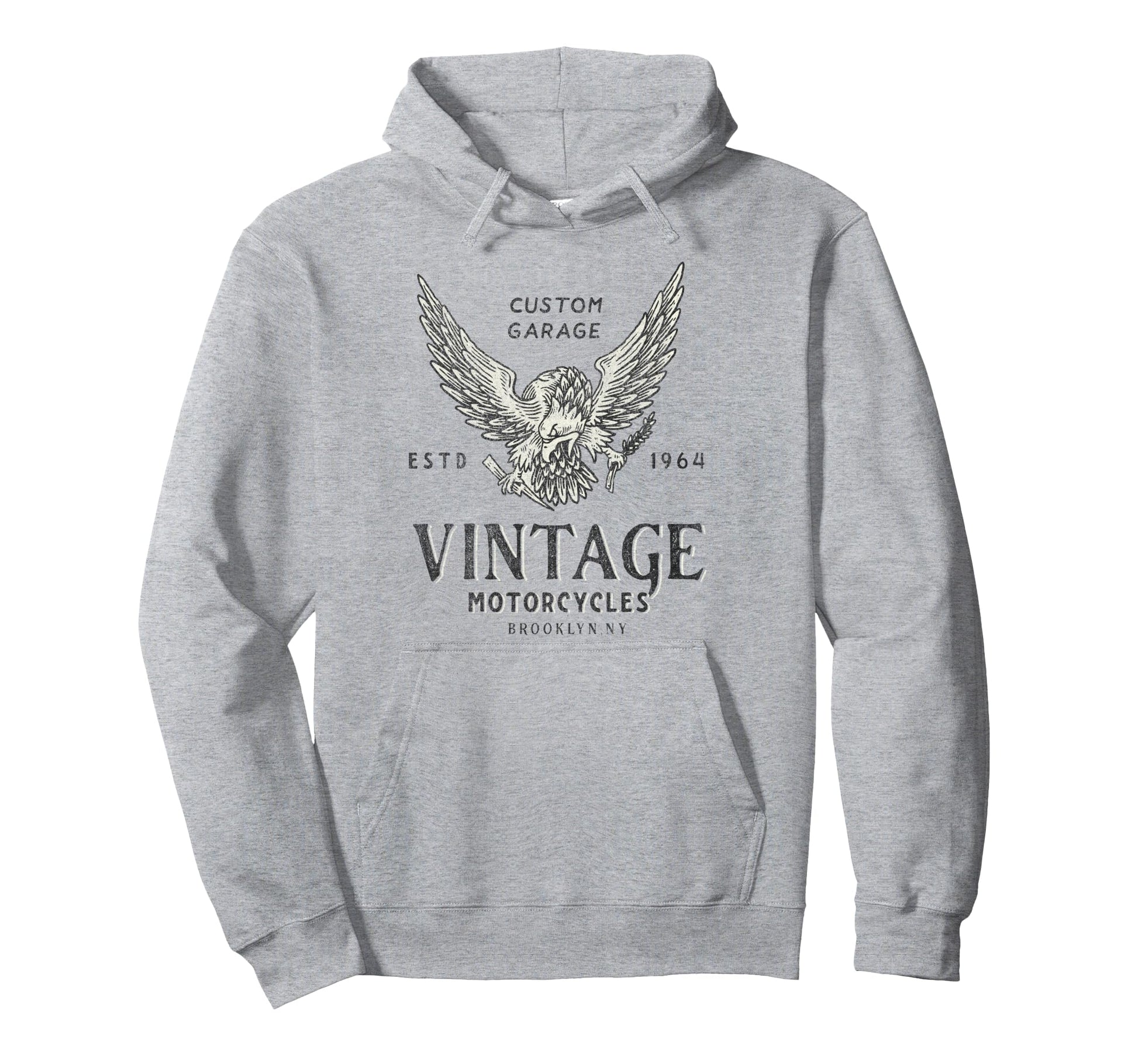 Custom Garage Motorcycles Brooklyn Ny Hoodie - Custom Art Print Men Women - T-Shirt, Sweatshirt, Hoodie
