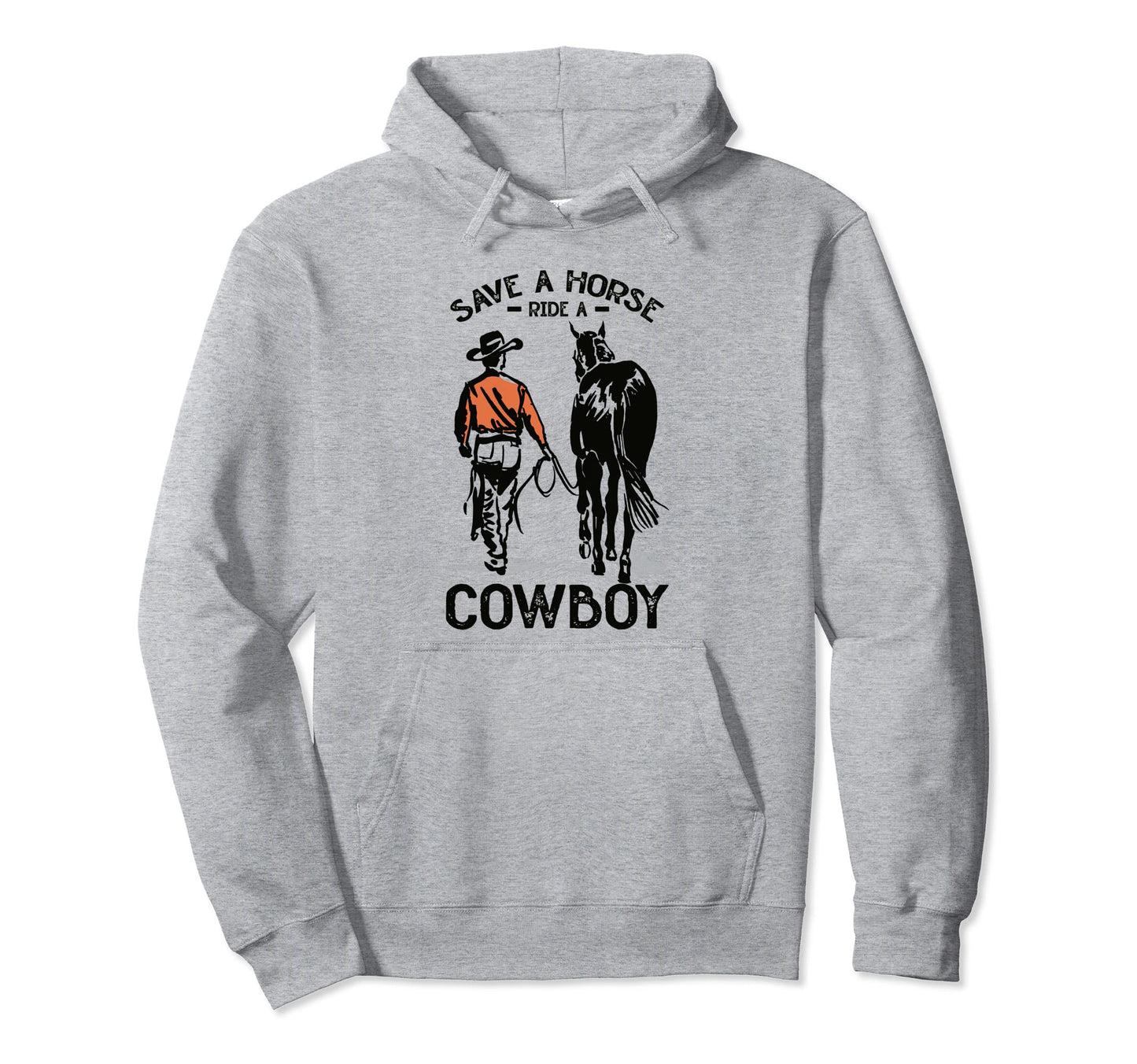 Save Horse Ride Cowboy Horseback Western Hoodie - Minimalist Print Unisex - T-Shirt, Sweatshirt, Hoodie