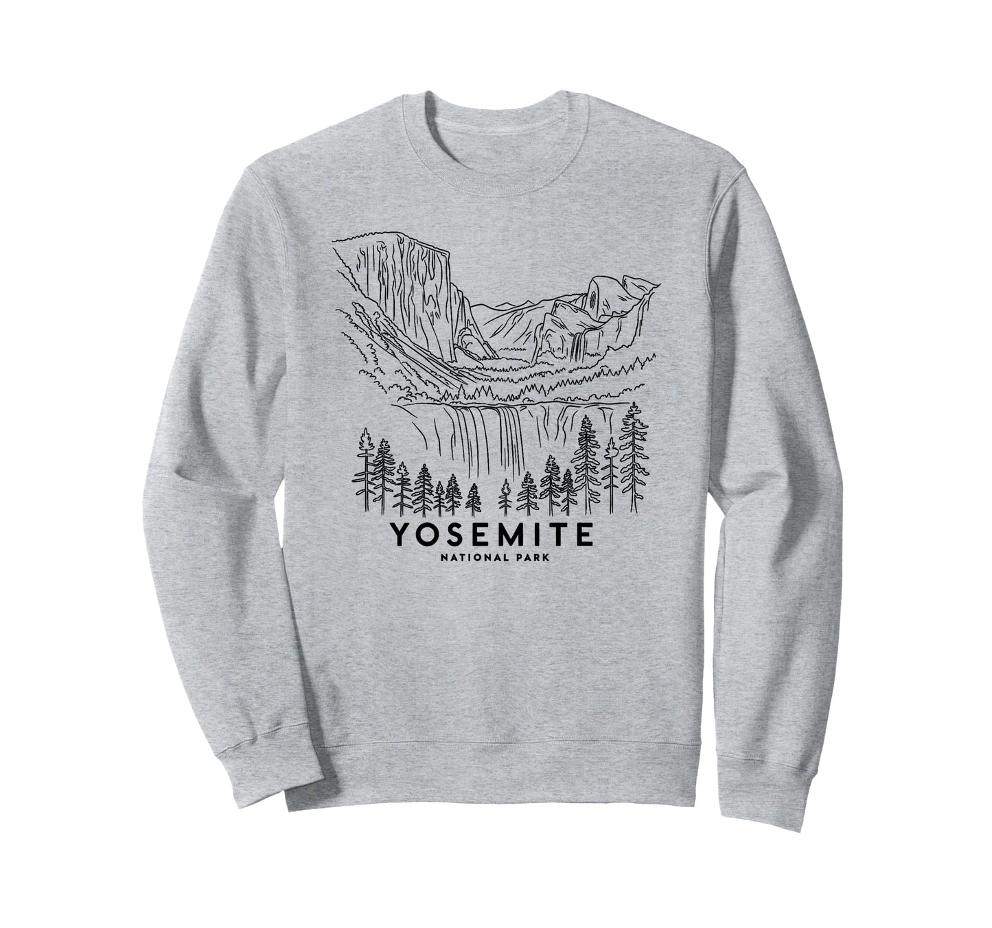 Yosemite Falls California National Sweatshirt - Novelty Apparel Unisex - T-Shirt, Sweatshirt, Hoodie