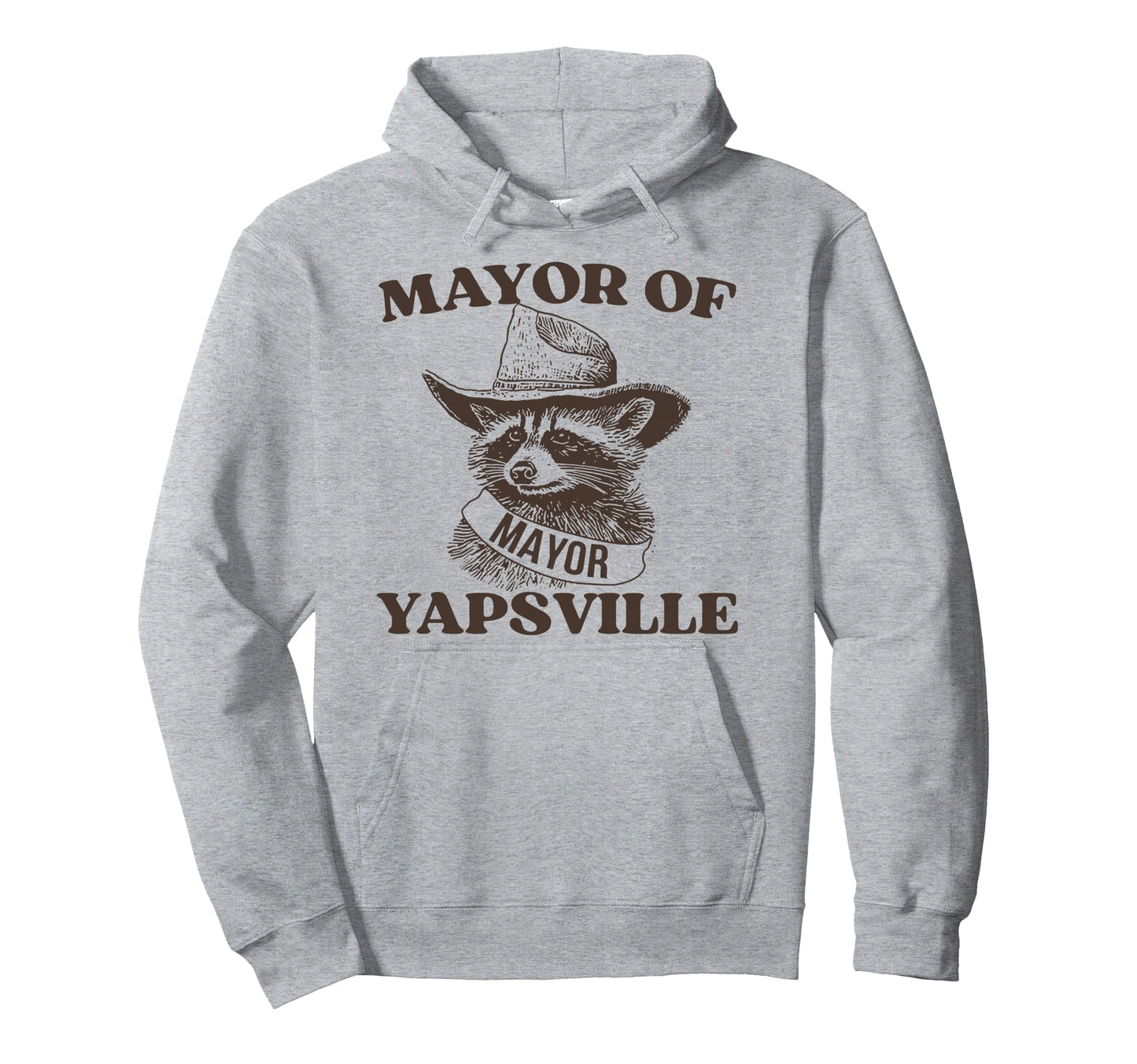 Mayor Yapsville Racoons Western Hats Hoodie - Aesthetic Graphic Men Women - T-Shirt, Sweatshirt, Hoodie