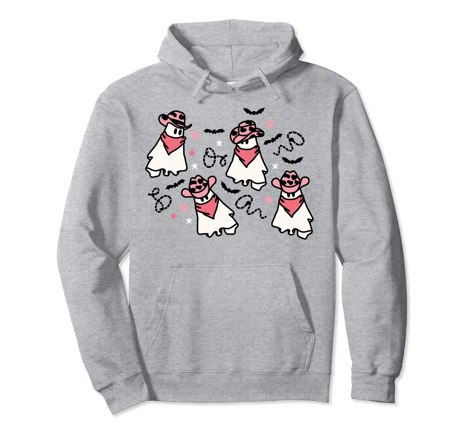 Western Cowboy Ghosts Halloween Outfit Hoodie - Novelty Apparel Unisex - T-Shirt, Sweatshirt, Hoodie
