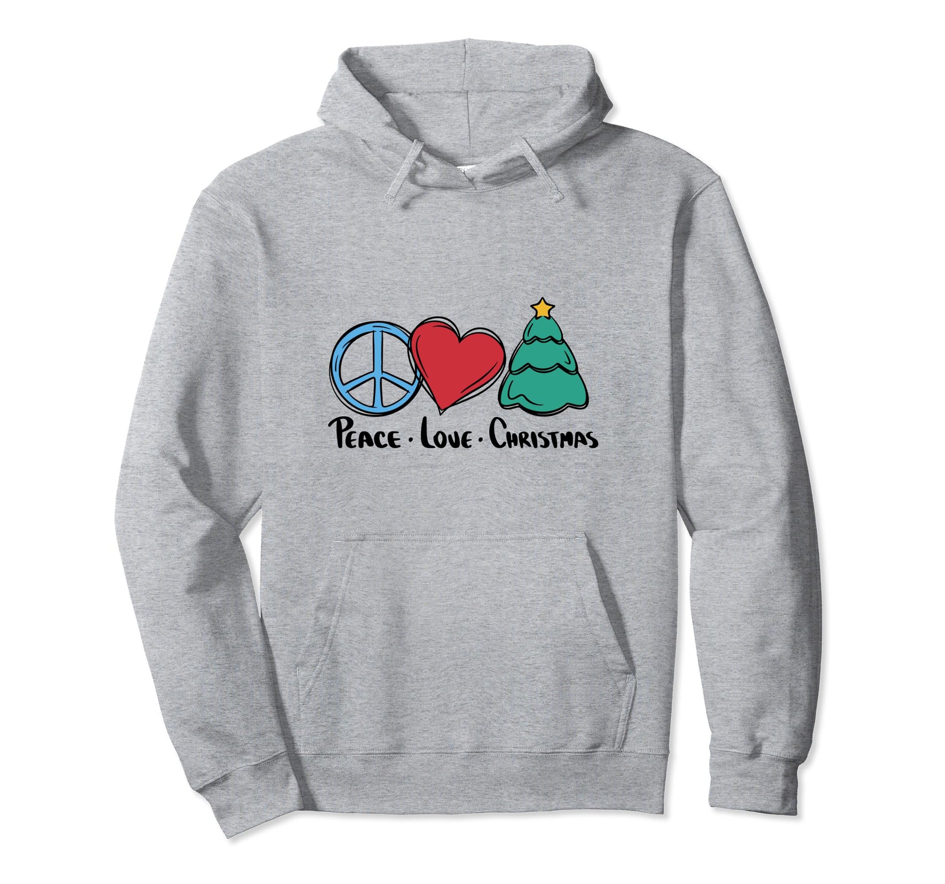 Peace Love Hoodie - Novelty Apparel Unisex - T-Shirt, Sweatshirt, Hoodie