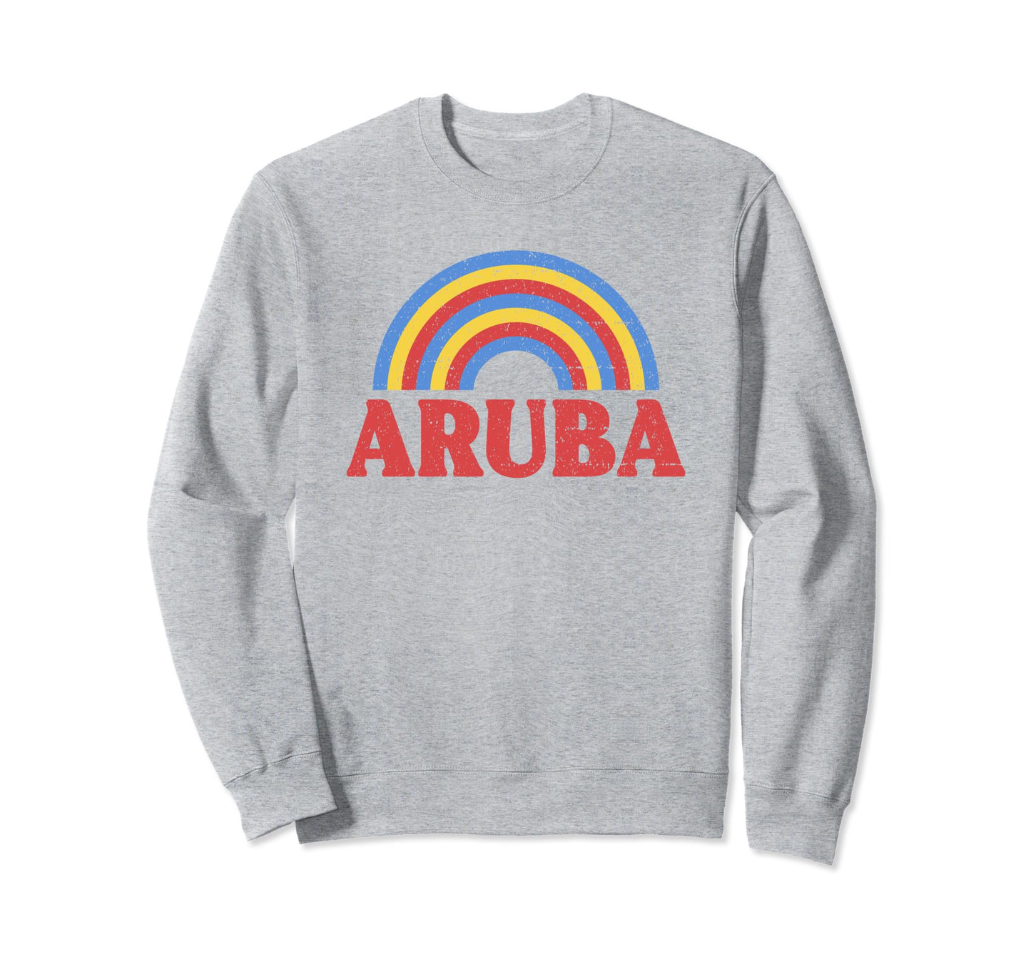 Aruba Flag Rainbow Aruban Pride Sweatshirt - Custom Art Print Unisex - T-Shirt, Sweatshirt, Hoodie