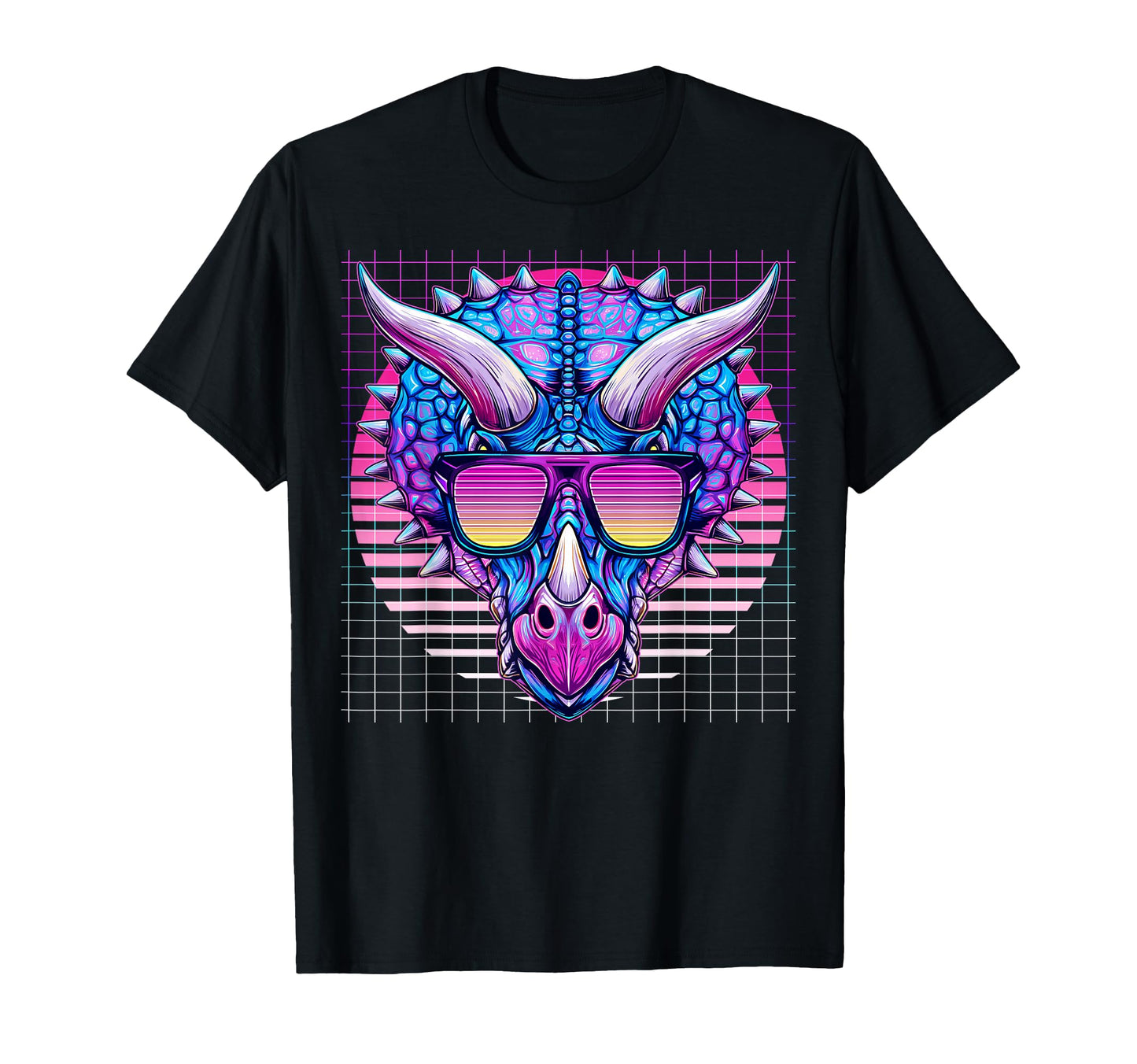 Triceratops Sunglasses Dinosaur T-Shirt - Streetwear Style for Adults - T-Shirt, Sweatshirt, Hoodie