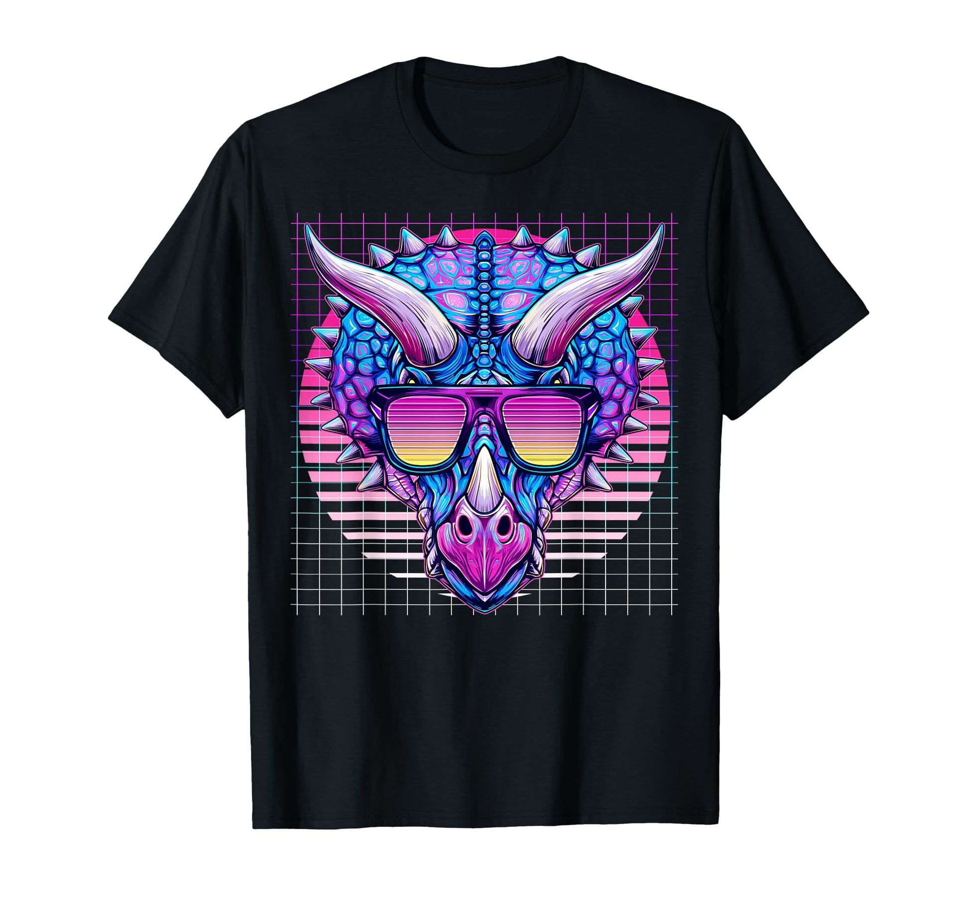 Triceratops Sunglasses Dinosaur T-Shirt - Streetwear Style for Adults - T-Shirt, Sweatshirt, Hoodie
