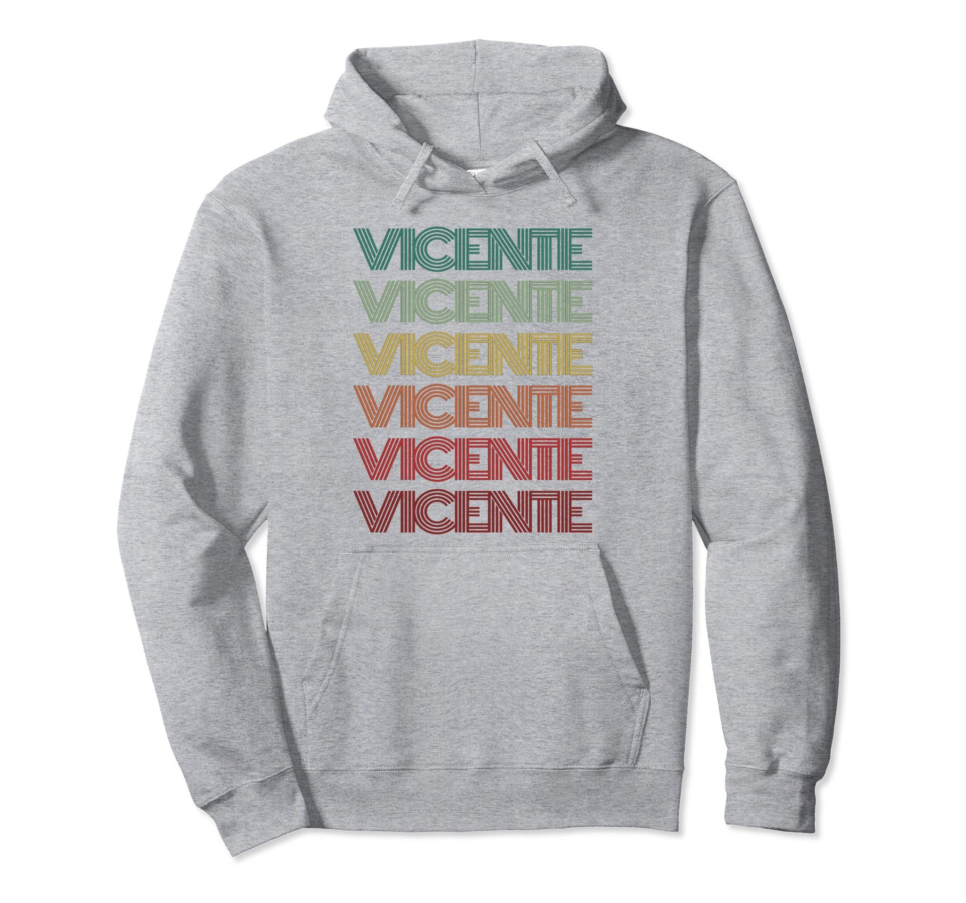 First Name Vicente Spanish Birthday Hoodie - Graphic Print Men Women - T-Shirt, Sweatshirt, Hoodie