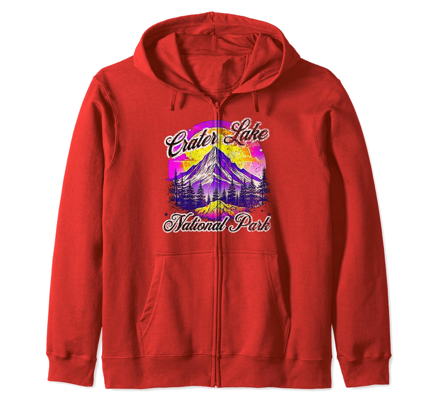 Crater Lake National Park Oregon Usa Hoodie - Custom Art Print Unisex - T-Shirt, Sweatshirt, Hoodie