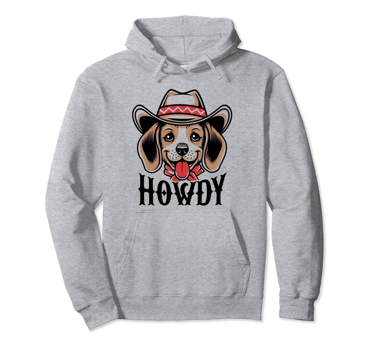 Howdy Beagle Dog Cowboy Rodeo Western Hoodie - Streetwear Style for Adults - T-Shirt, Sweatshirt, Hoodie