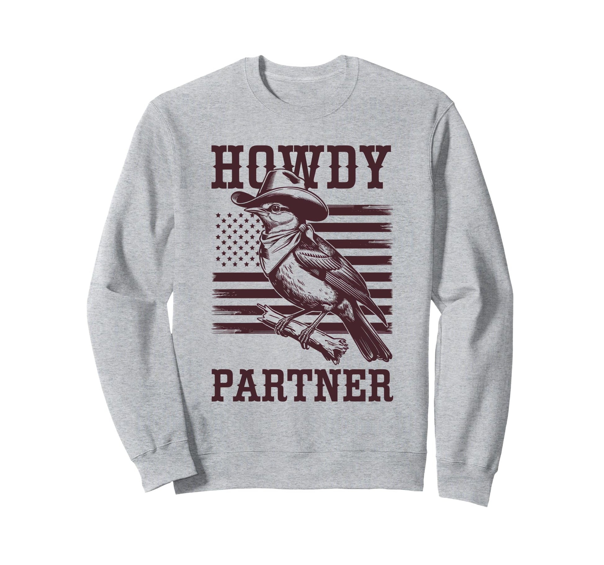Cowboy Sparrow Howdy Partner Rodeo Sweatshirt - Unique Graphic for Adults - T-Shirt, Sweatshirt, Hoodie