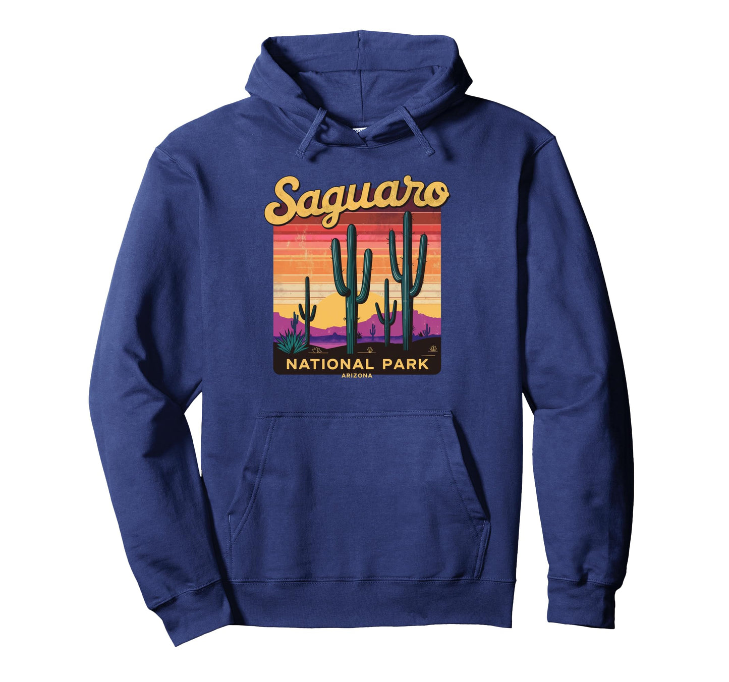 Saguaro National Park Sunset Landscape Hoodie - Unique Graphic Men Women - T-Shirt, Sweatshirt, Hoodie