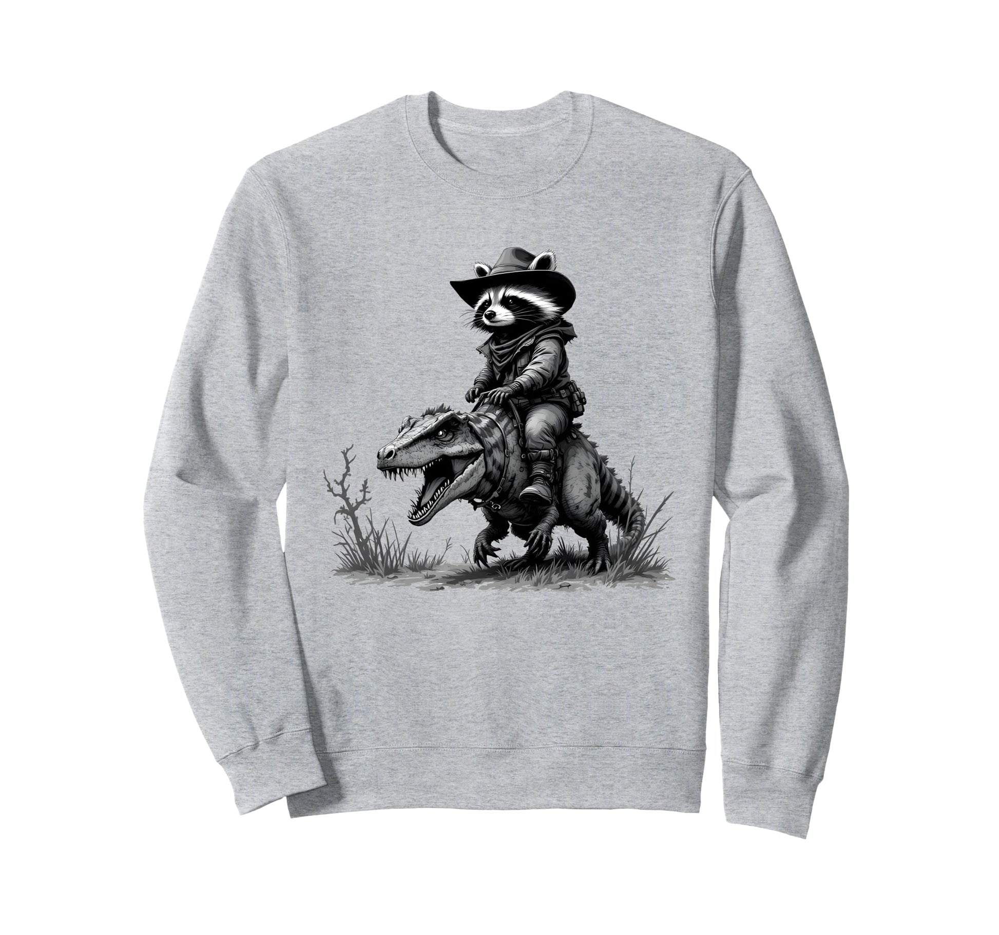 Raccoon Cowboy Cowgirl Panda Sweatshirt - Custom Art Print for Adults - T-Shirt, Sweatshirt, Hoodie