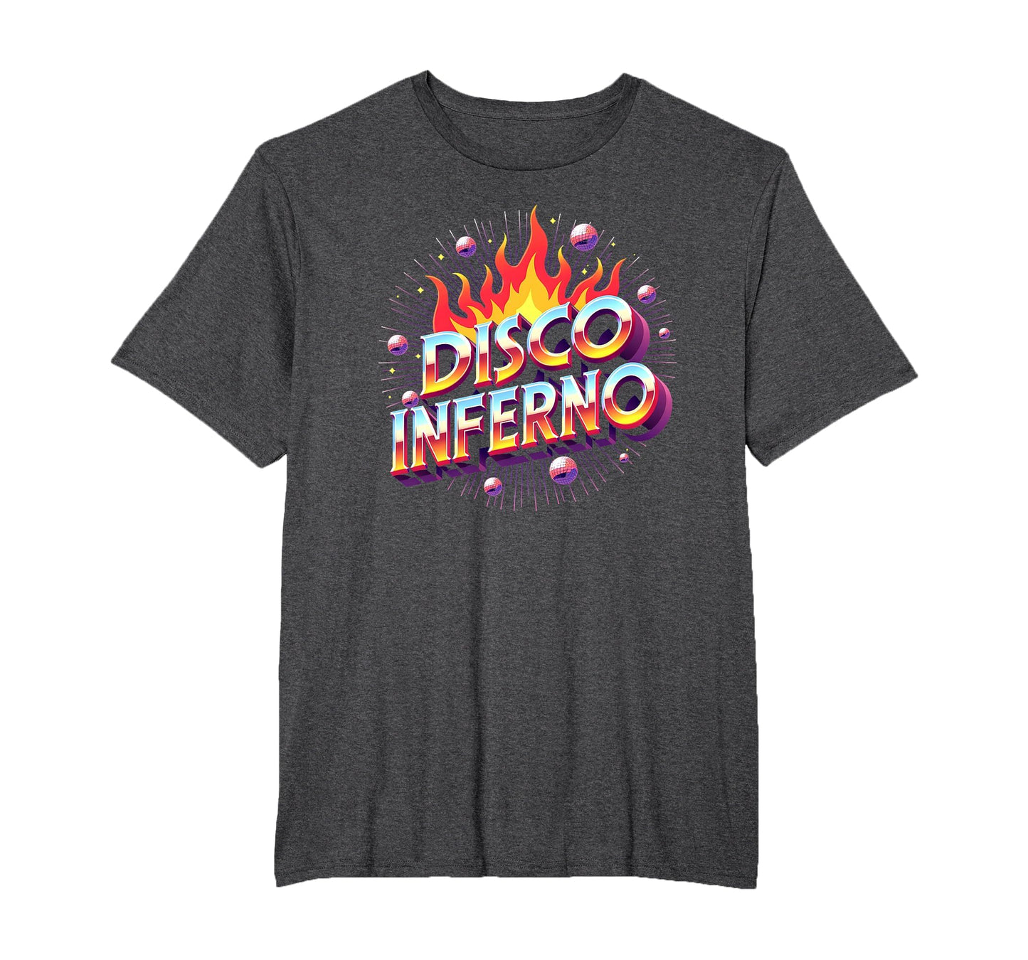 Disco Inferno Dance Party Fever Art T-Shirt - Custom Art Print for Adults - T-Shirt, Sweatshirt, Hoodie