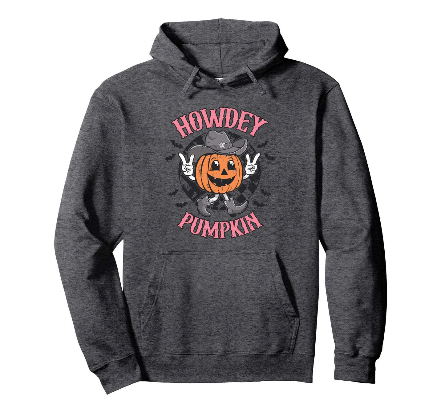 Howdy Pumpkin Autumn Western Hoodie - Aesthetic Graphic for Adults - T-Shirt, Sweatshirt, Hoodie