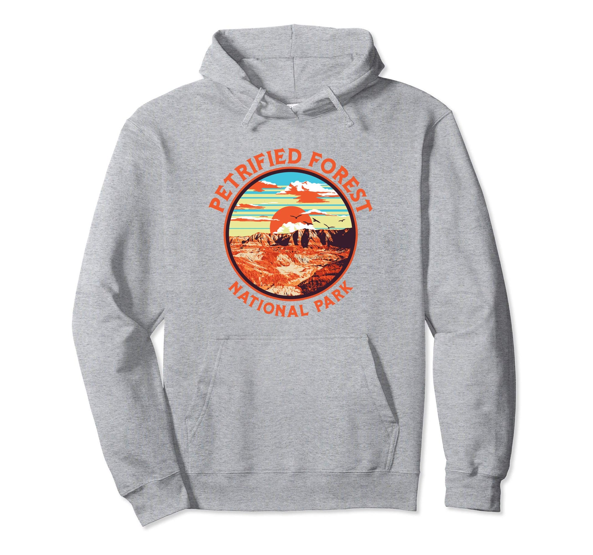 Petrified Forest National Park 80S Hoodie - Novelty Apparel Unisex - T-Shirt, Sweatshirt, Hoodie