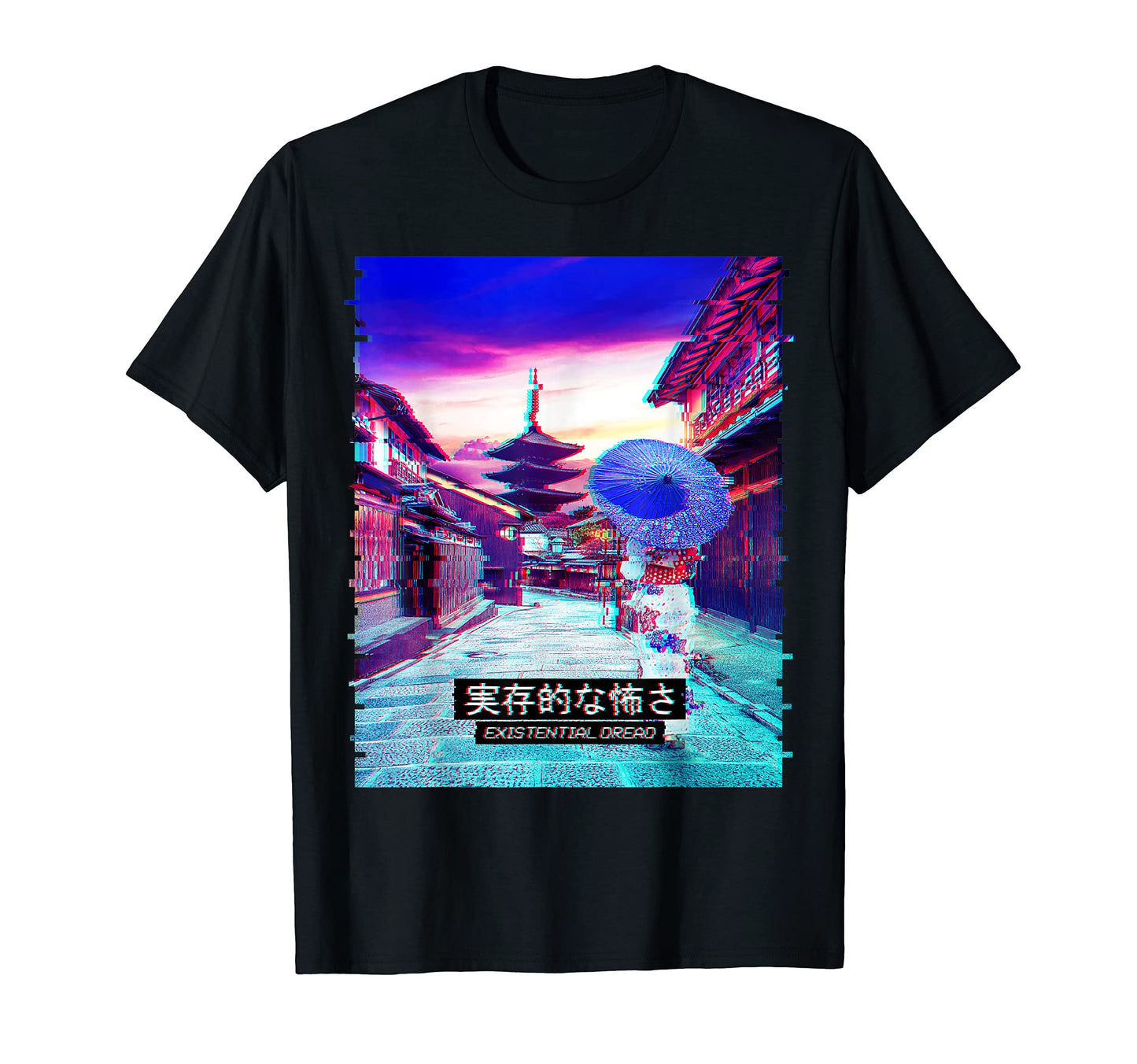 Vaporwave Aesthetic Japanese T-Shirt - Trendy Graphic for Adults - T-Shirt, Sweatshirt, Hoodie
