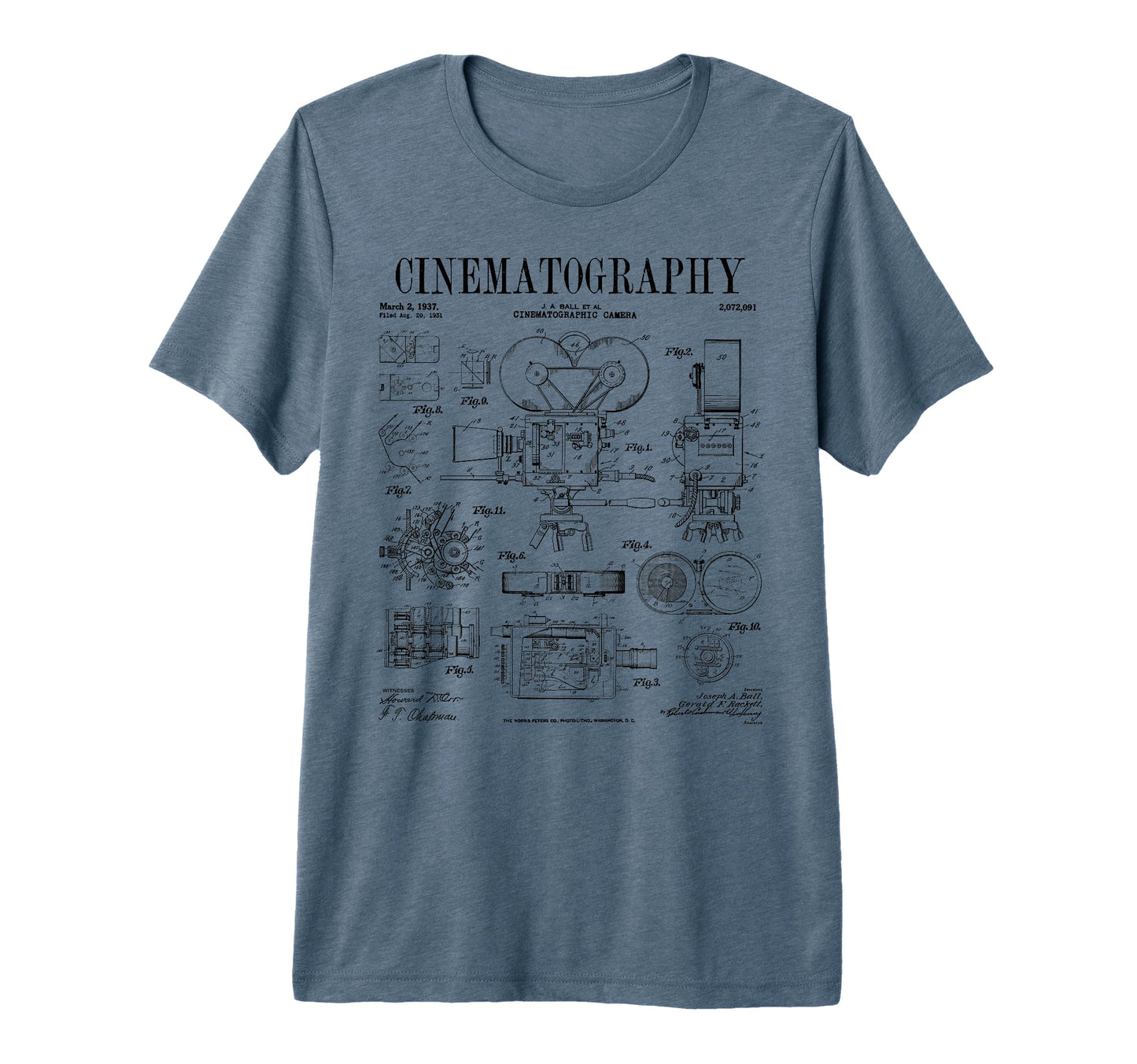 Cinematography Movie Film Camera T-Shirt - Casual Everyday Wear Unisex - T-Shirt, Sweatshirt, Hoodie