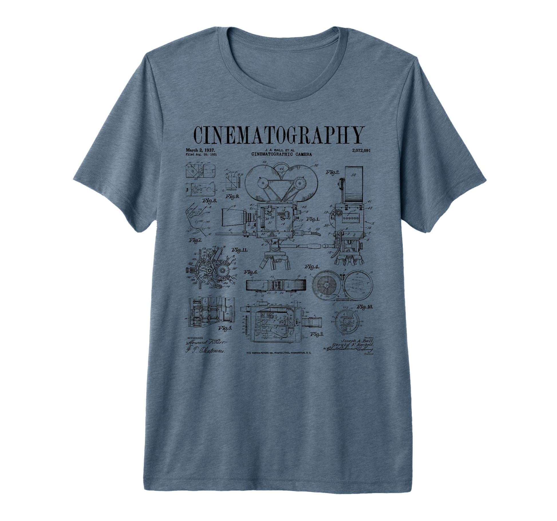 Cinematography Movie Film Camera T-Shirt - Casual Everyday Wear Unisex - T-Shirt, Sweatshirt, Hoodie