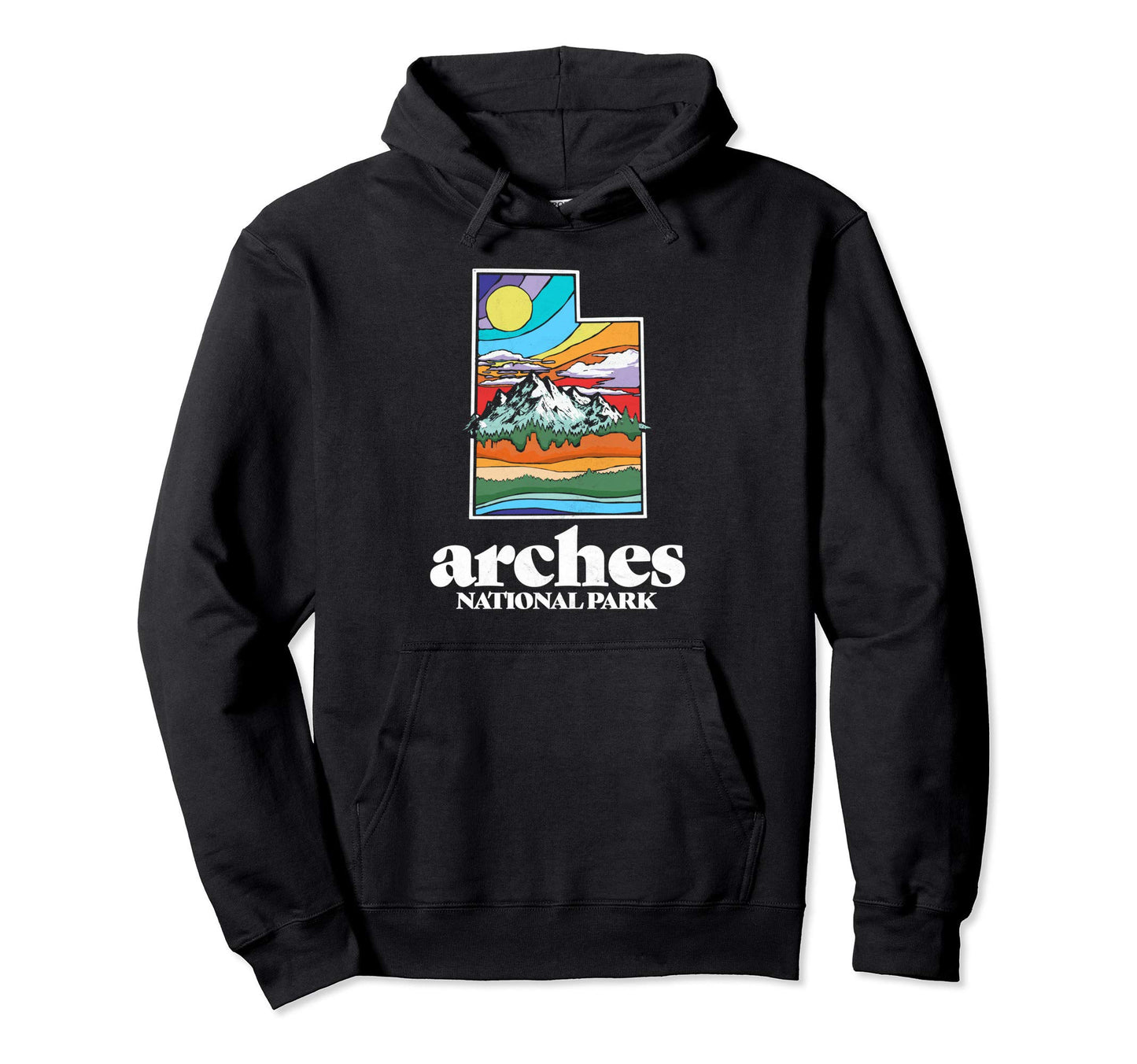 Arches National Park Utah Nature Hoodie - Aesthetic Graphic Men Women - T-Shirt, Sweatshirt, Hoodie