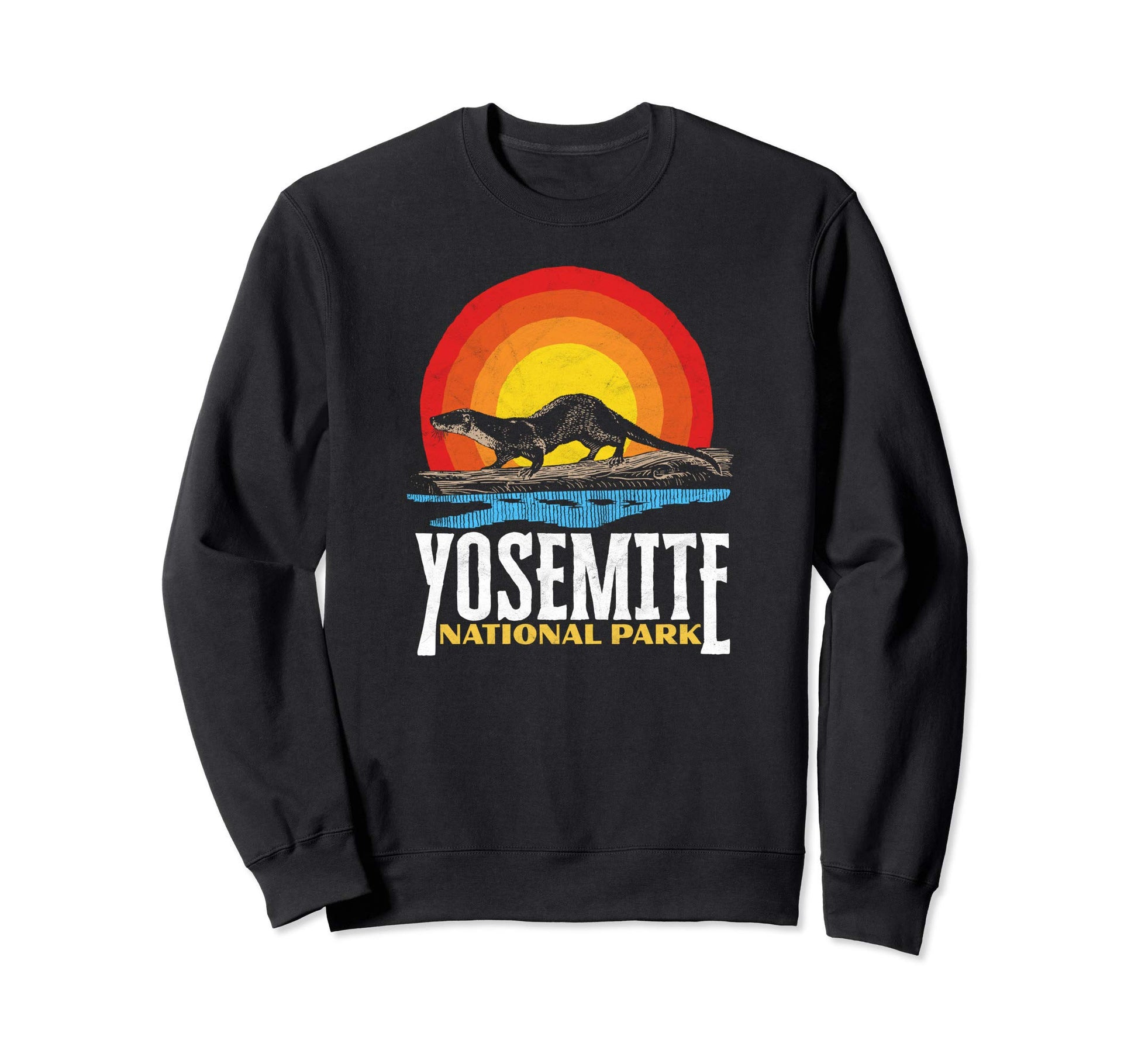 River Otter Yosemite National Sweatshirt - Casual Everyday Wear Unisex - T-Shirt, Sweatshirt, Hoodie