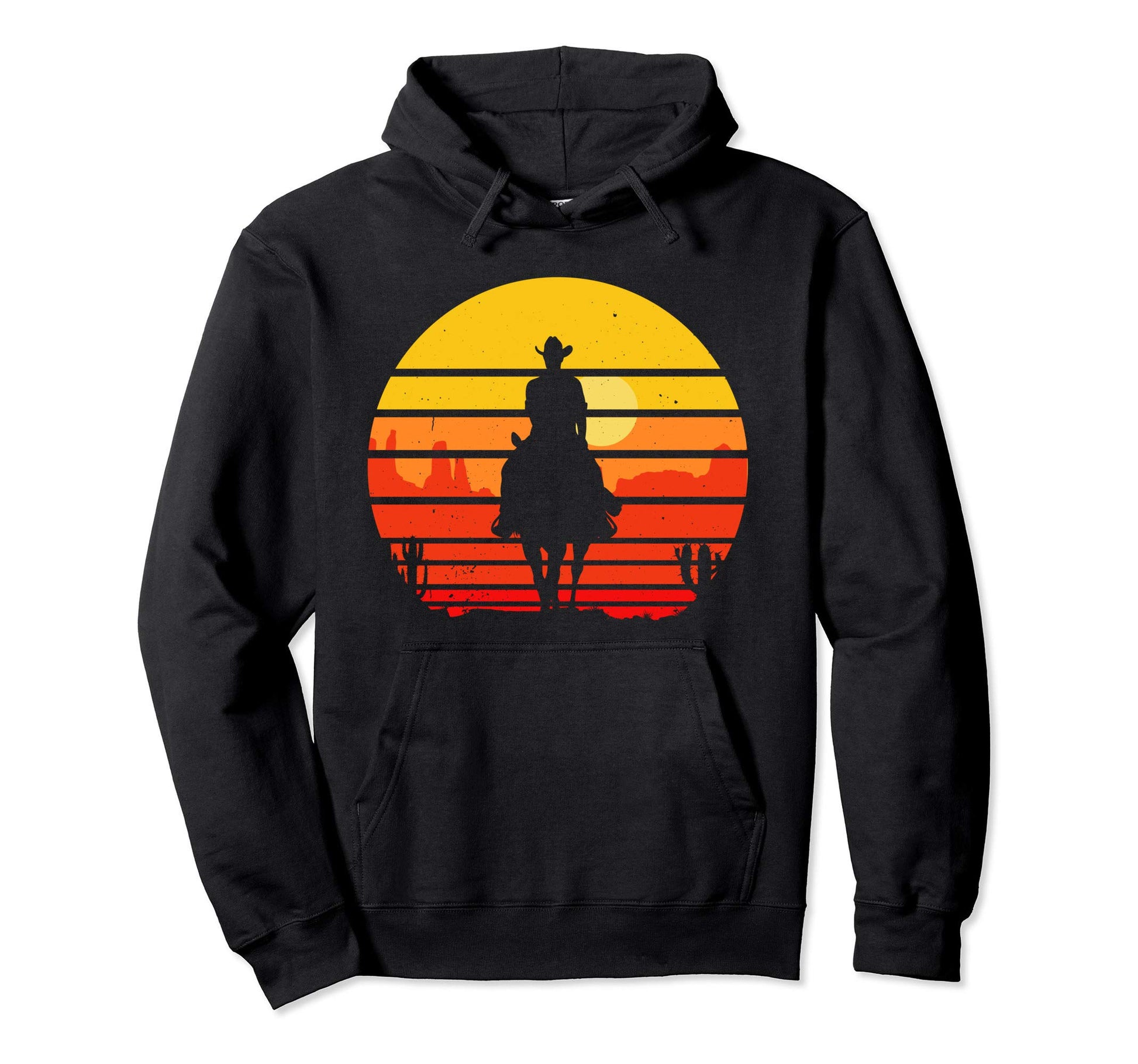 Horse Riding Cowboy Western Country Horse Hoodie - Minimalist Print Unisex - T-Shirt, Sweatshirt, Hoodie