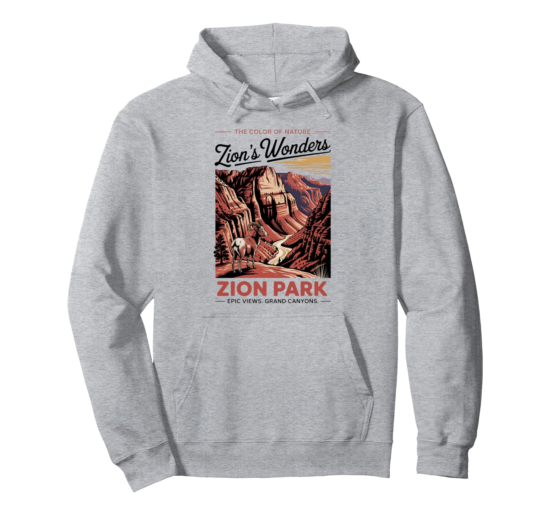 Climb Red Rocks Zion Canyon Zion Hoodie - Aesthetic Graphic Unisex - T-Shirt, Sweatshirt, Hoodie
