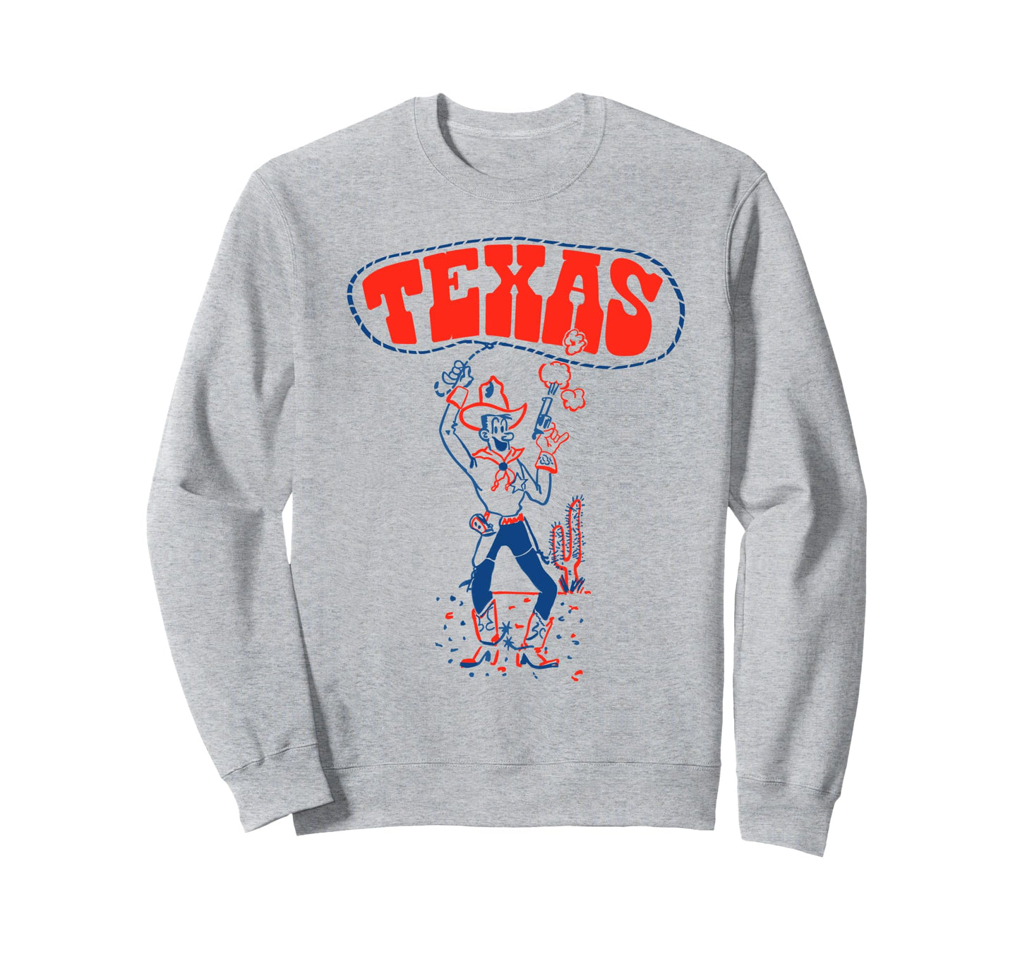 Texas Roping Cowboy Funny Western Sweatshirt - Aesthetic Graphic Unisex - T-Shirt, Sweatshirt, Hoodie