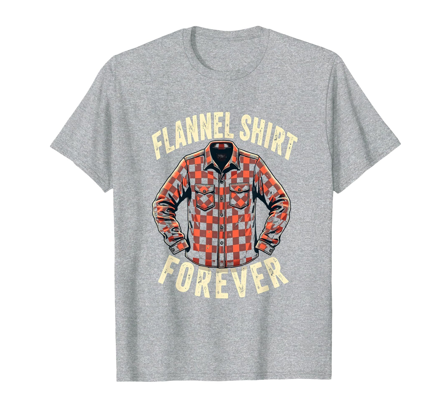 Flannel Forever 90S Nostalgia T-Shirt - Trendy Graphic for Adults - T-Shirt, Sweatshirt, Hoodie