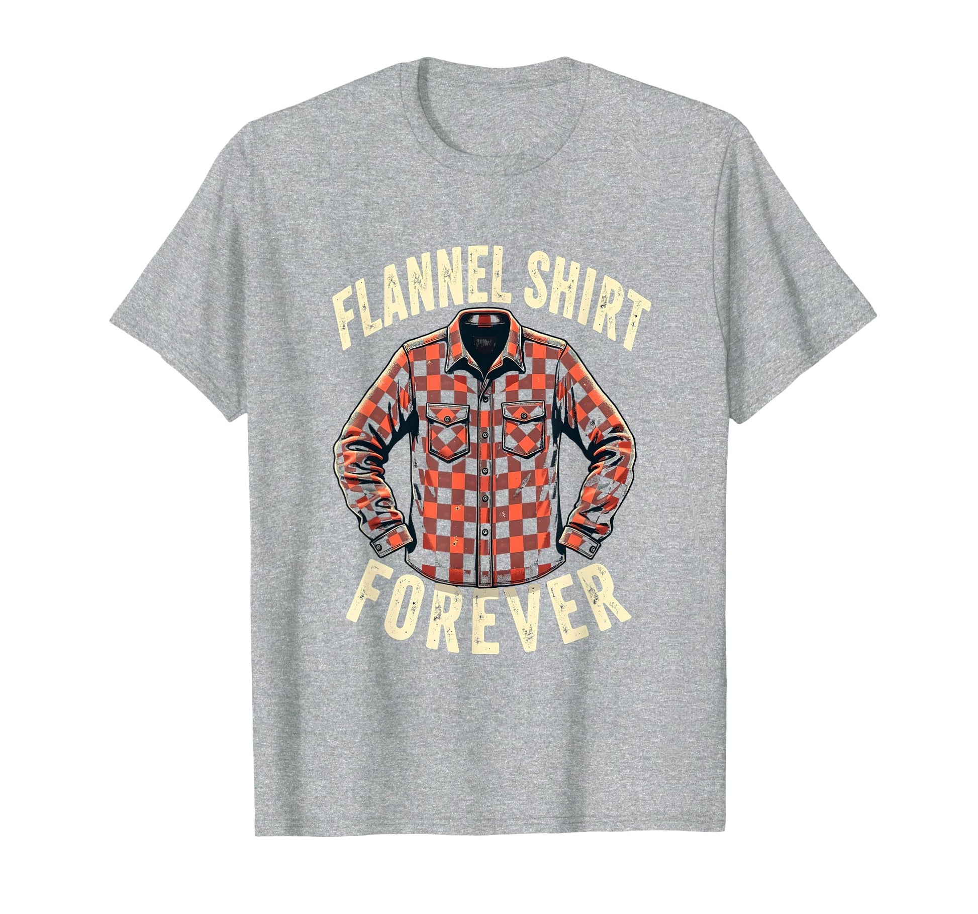 Flannel Forever 90S Nostalgia T-Shirt - Trendy Graphic for Adults - T-Shirt, Sweatshirt, Hoodie