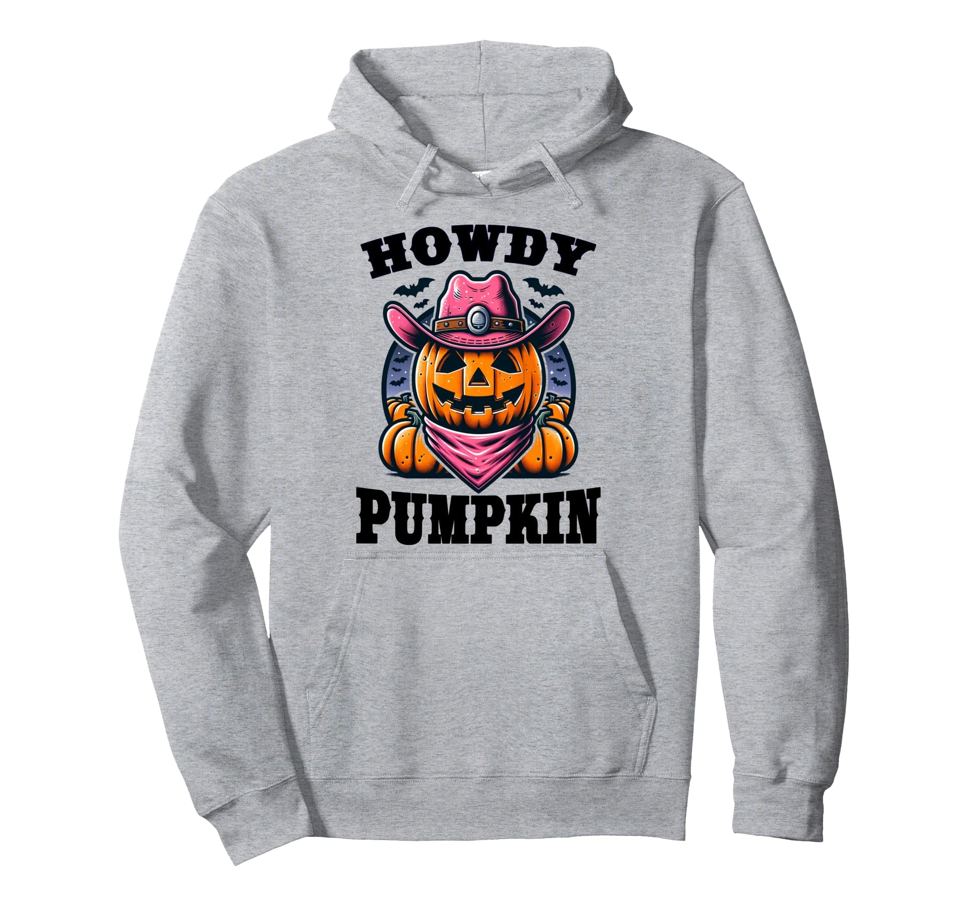 Howdy Pumpkin Western Halloween Cowboy Hoodie - Graphic Print Unisex - T-Shirt, Sweatshirt, Hoodie