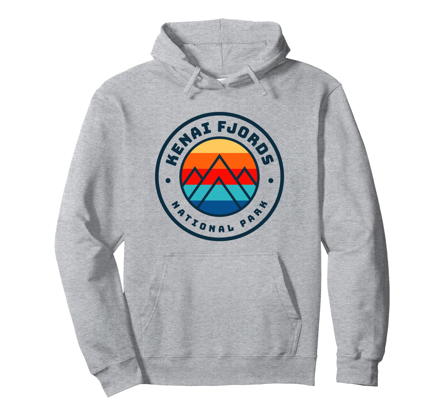 Kenai Fjords National Park Alaska Summer Hoodie - Minimalist Print Unisex - T-Shirt, Sweatshirt, Hoodie